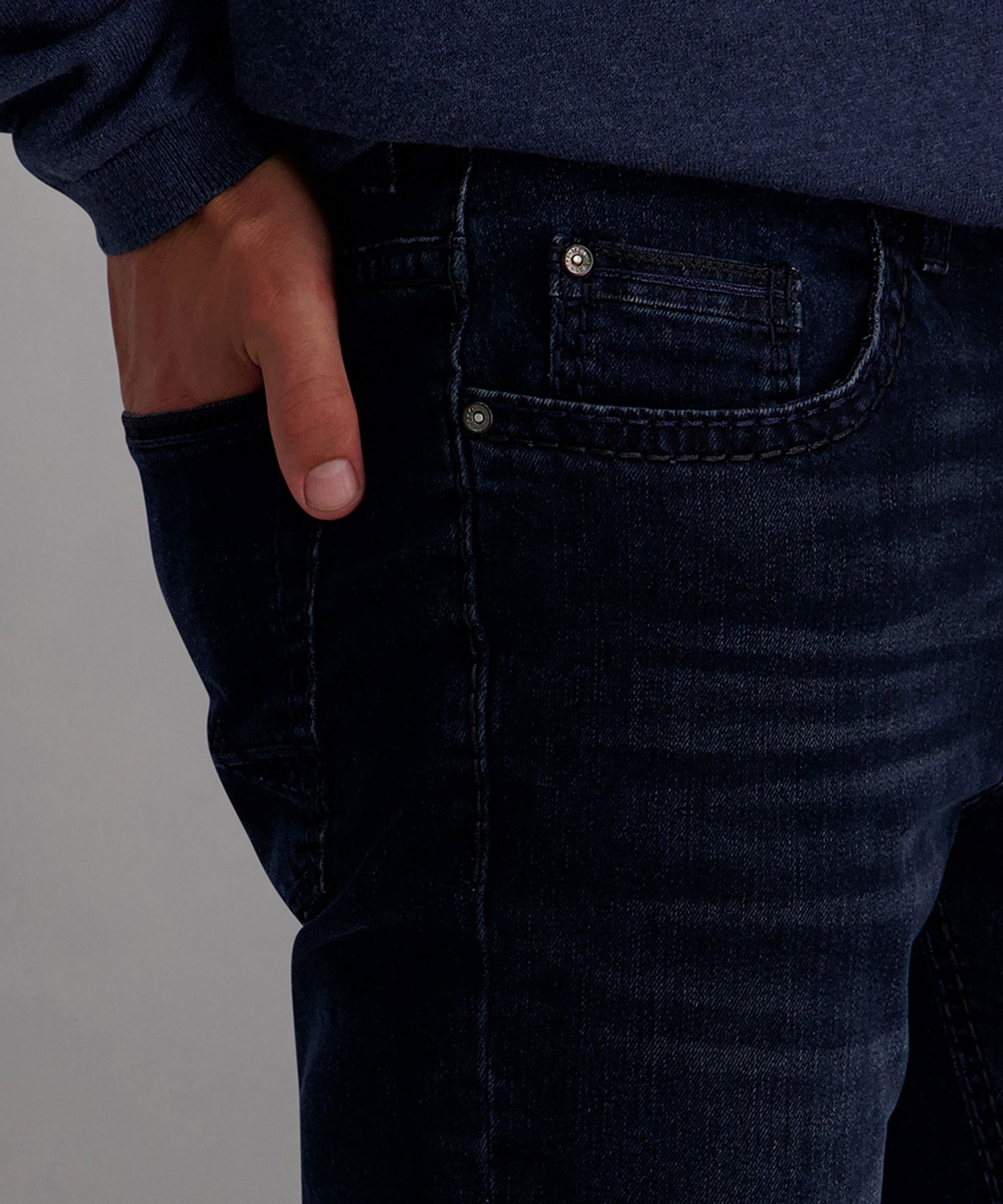Pioneer | Pioneer Handcrafted 5-pocket "Rando" | 40/34 | dark blue used whisker