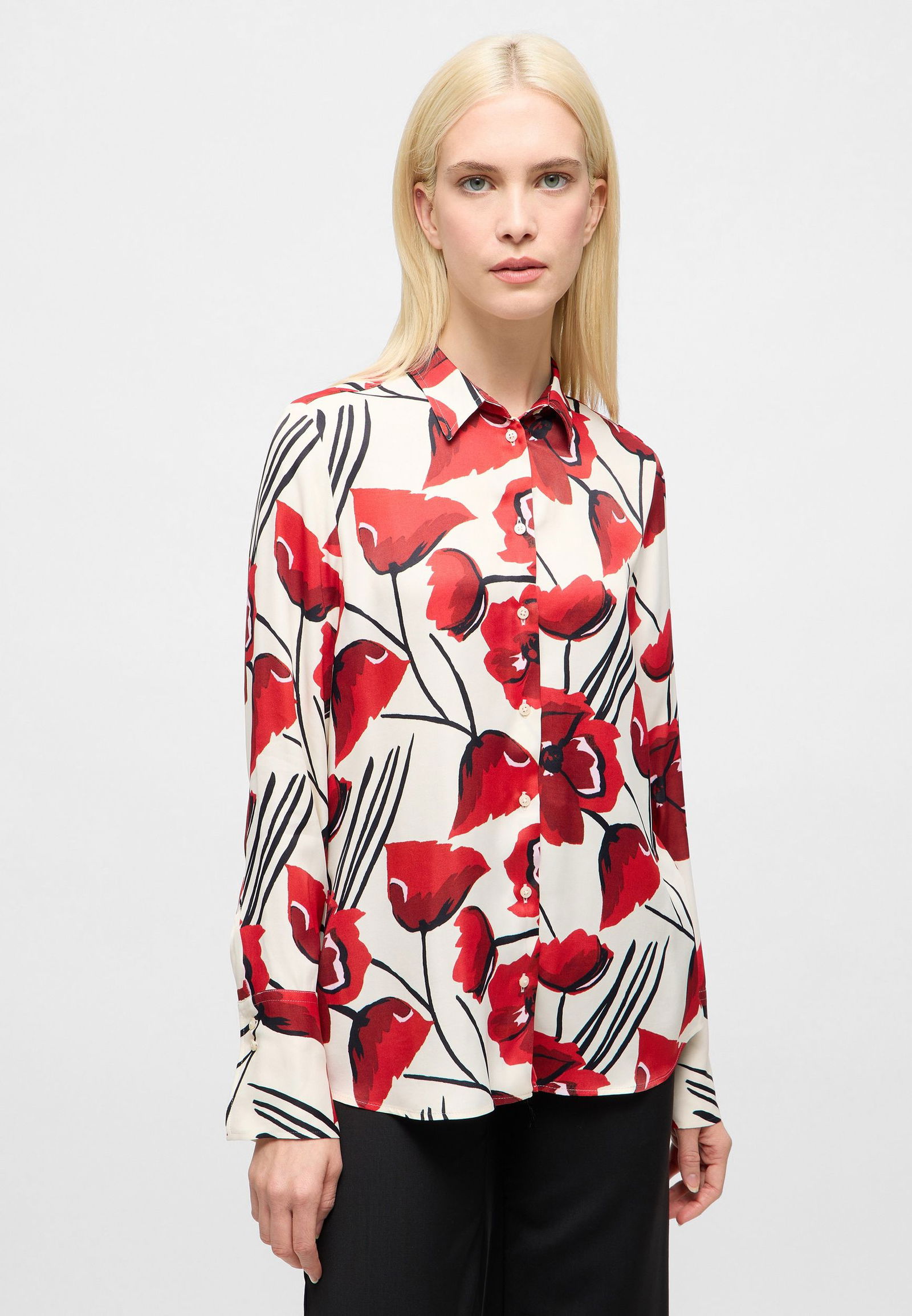 Eterna |  Eterna Druckbluse  | 44