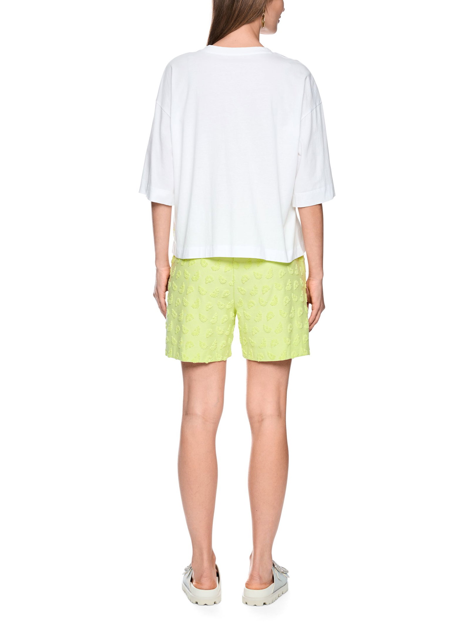 Marc Cain Sports |  Shirt mit 3/4-Ärmeln und Patches | 38 | white