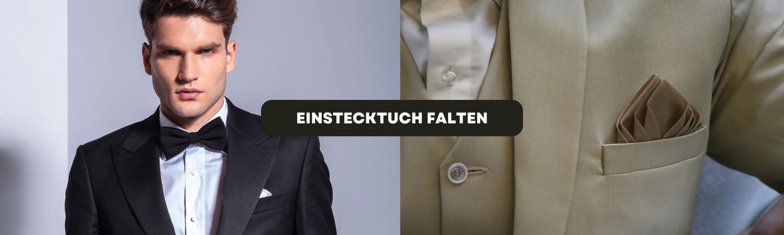 Einstecktuch für Smoking falten