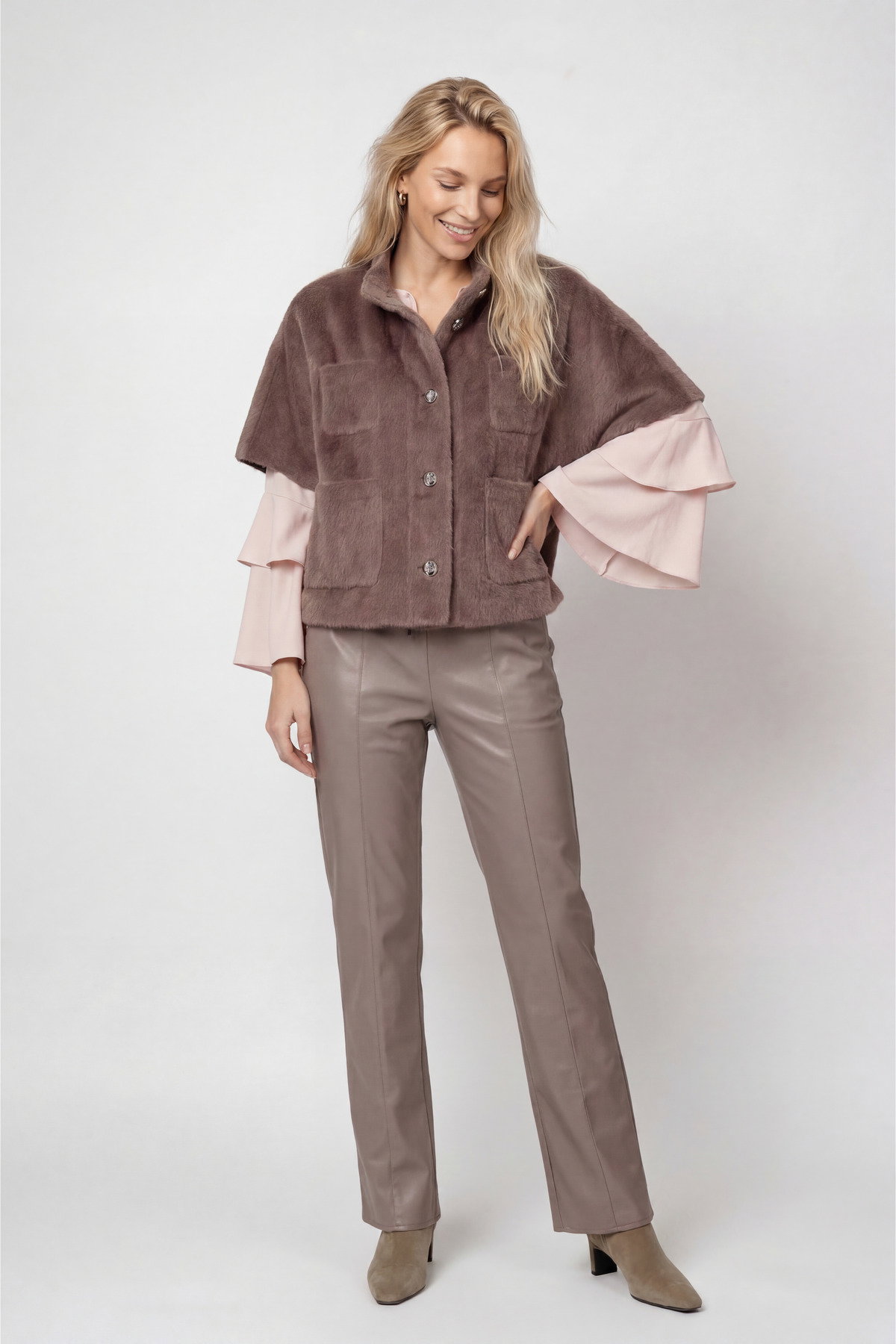 Jacke, taupe #6