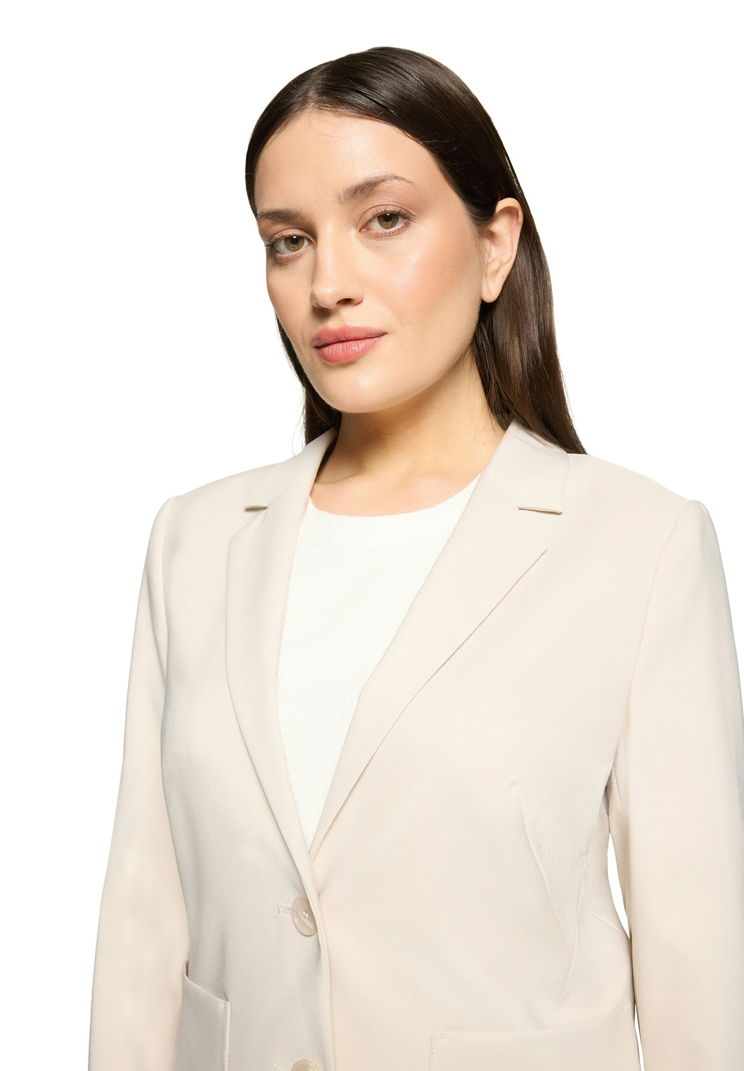 Blazer Kurz Einreiher 1/1 Arm, Light Beige #6