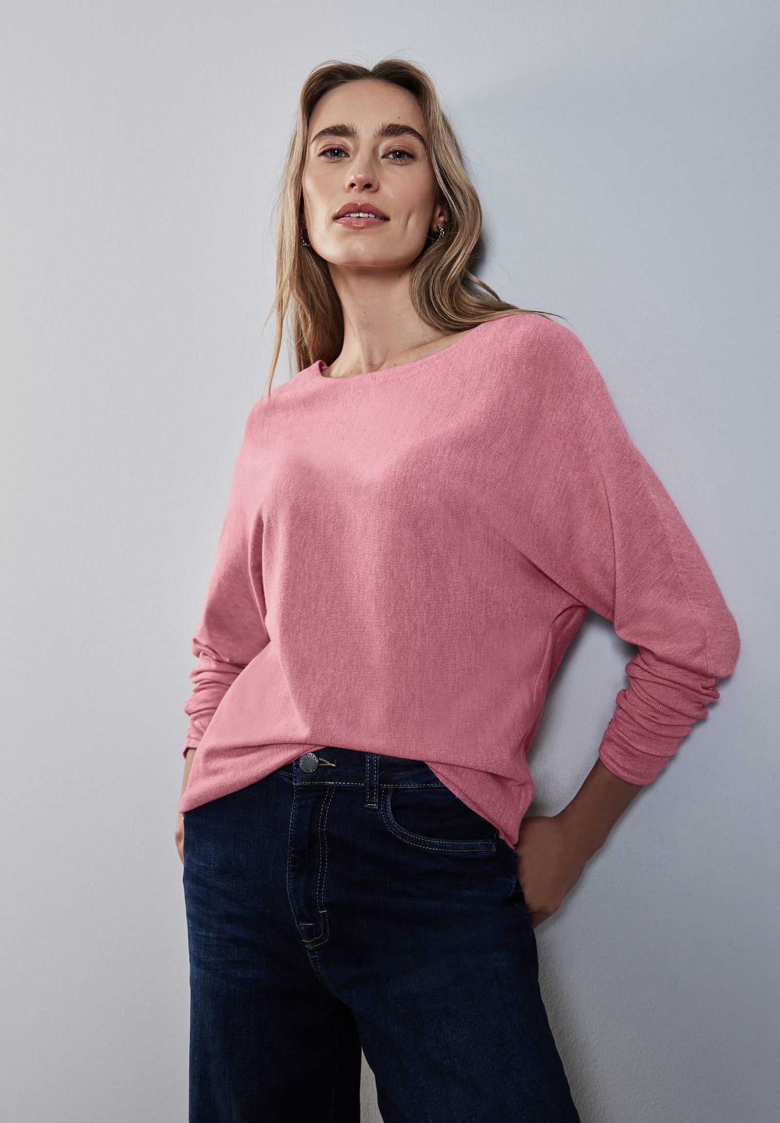 Street One |  Dolman Pullover | 36 | sugar coral mel.