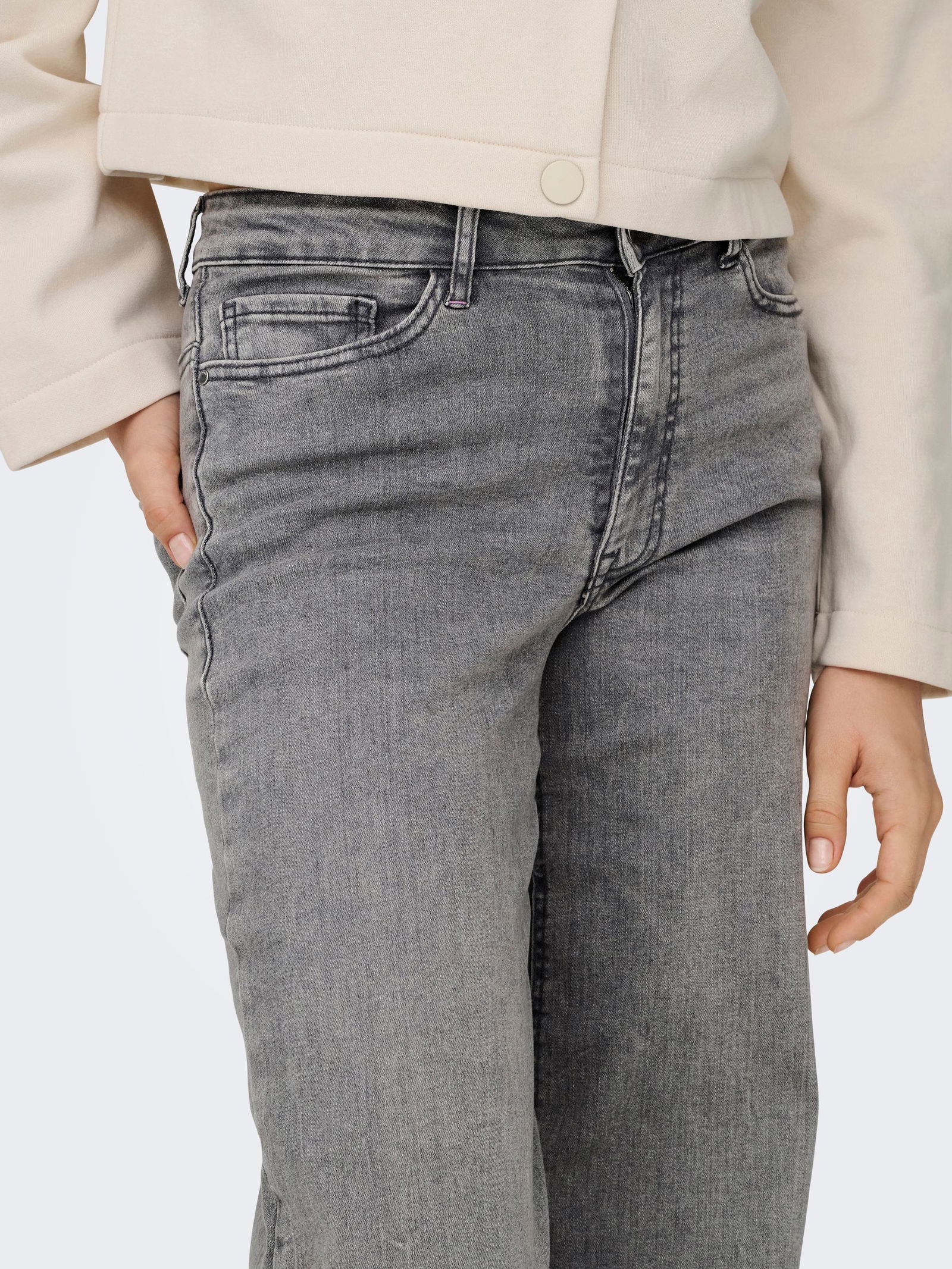 JDY | JDY Schlaghose | M/32 | light grey denim