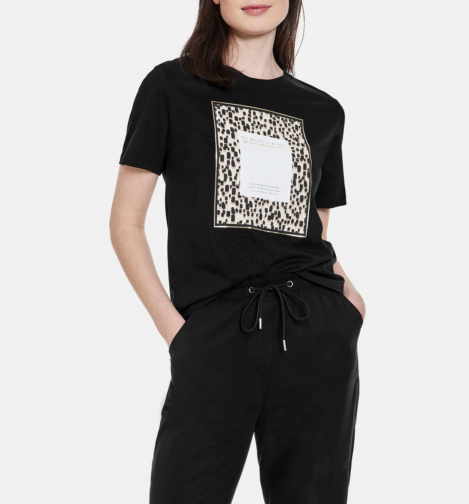 T-Shirt mit Front-Print