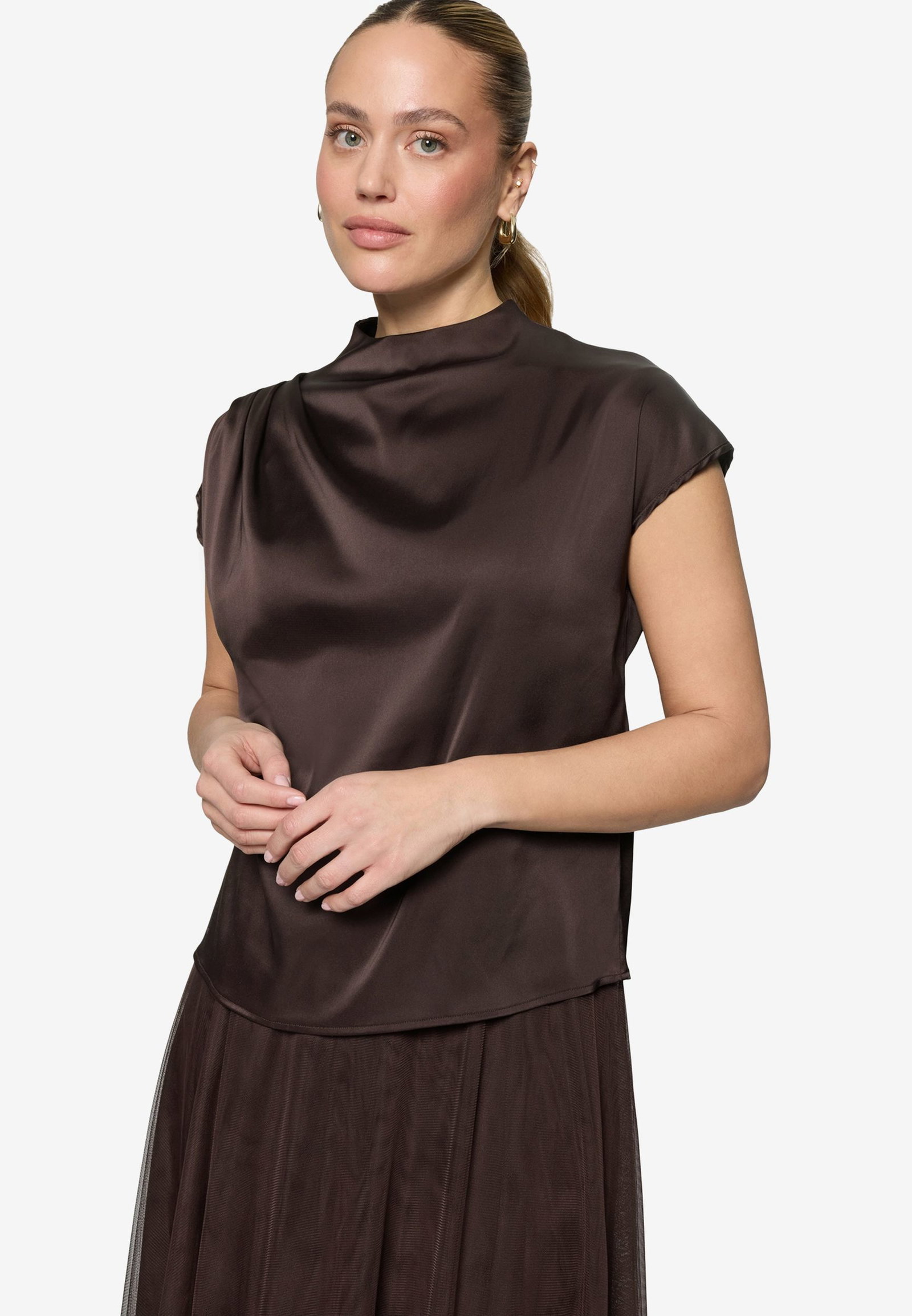 Zero |  Zero Druckbluse  | 38 | chocolate plum