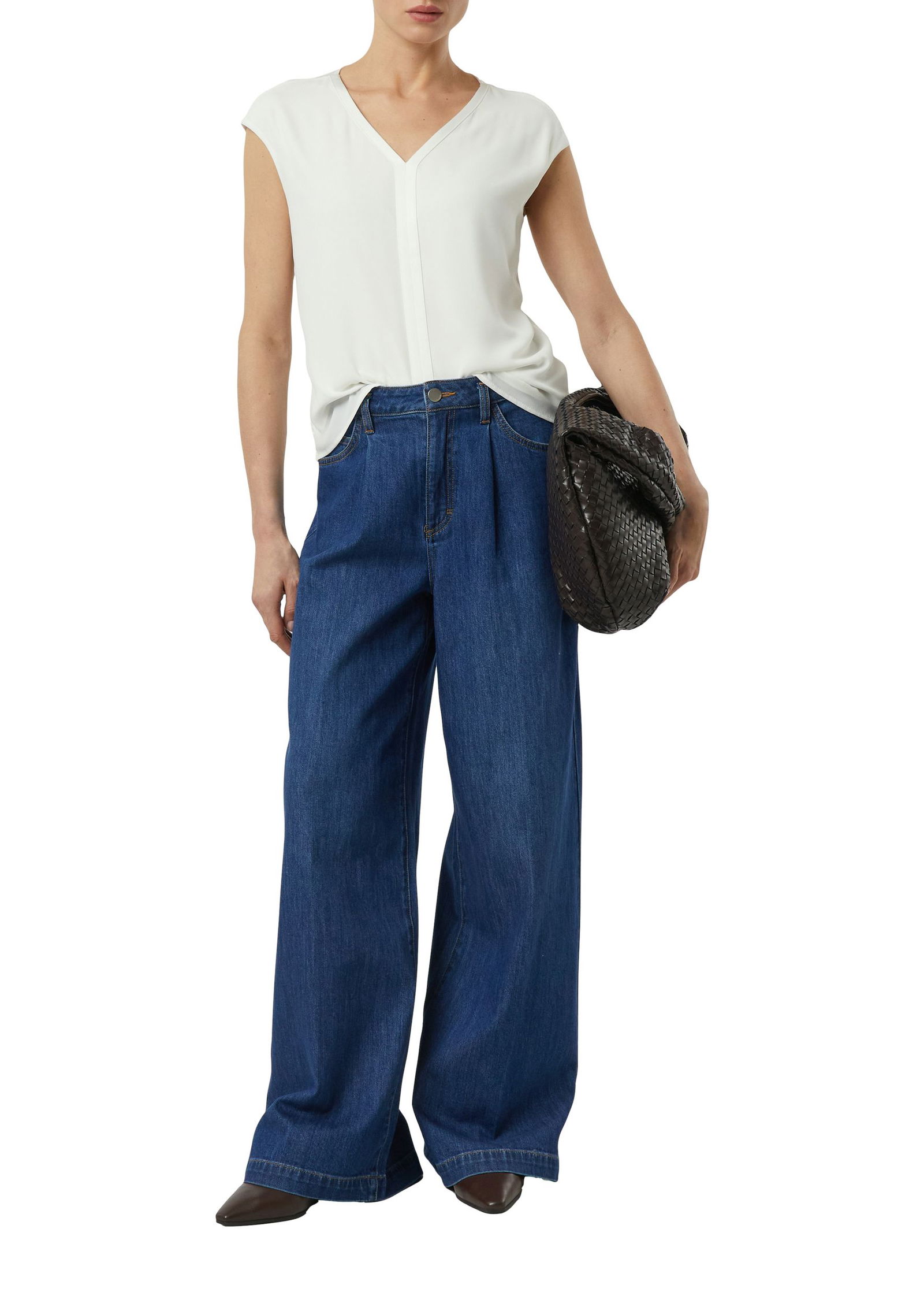 Comma |  Comma Blusentop  | 44 | weiß