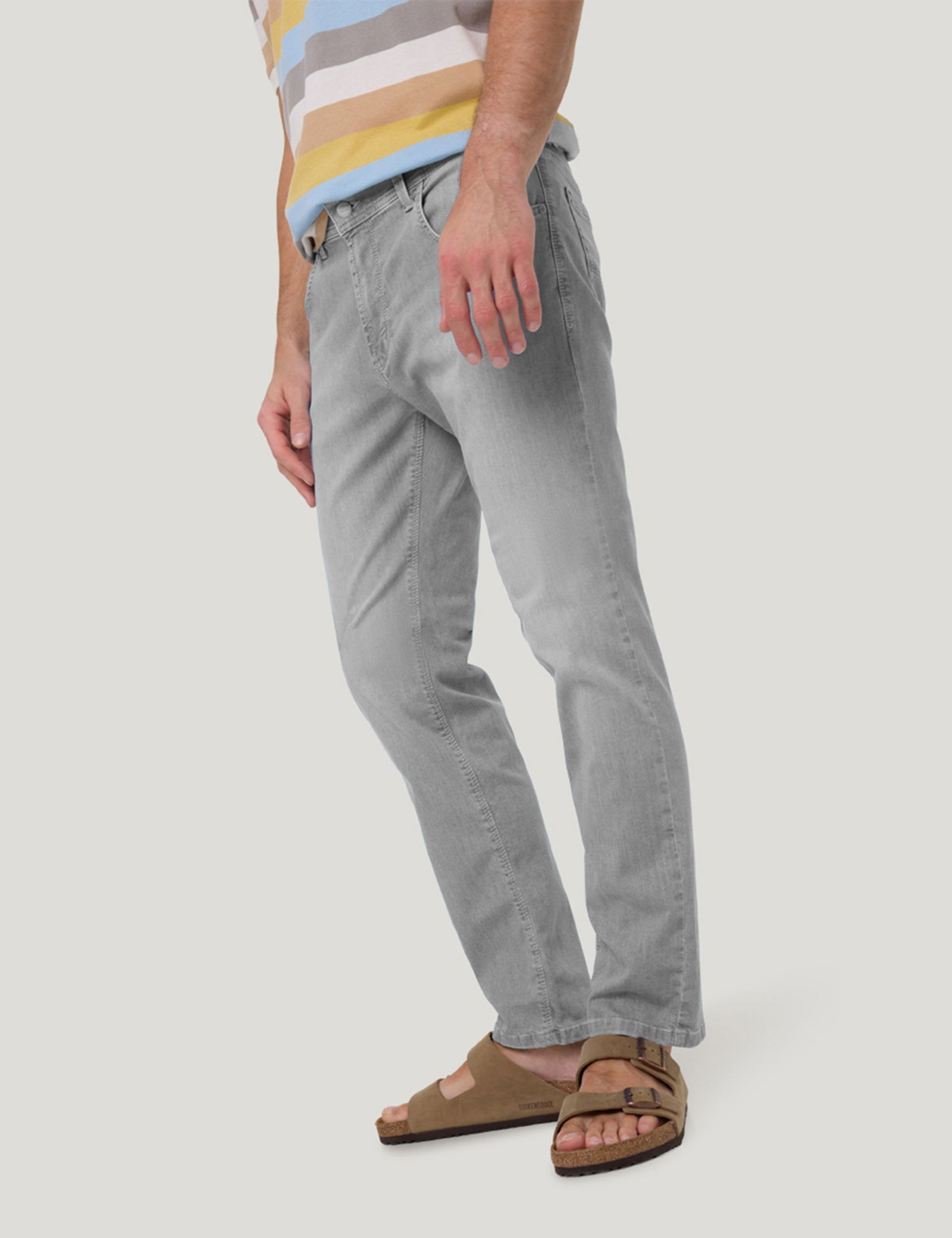 Pioneer |  Pioneer Regular Fit Jeans "Rando" | 33/34 | light grey stonewash