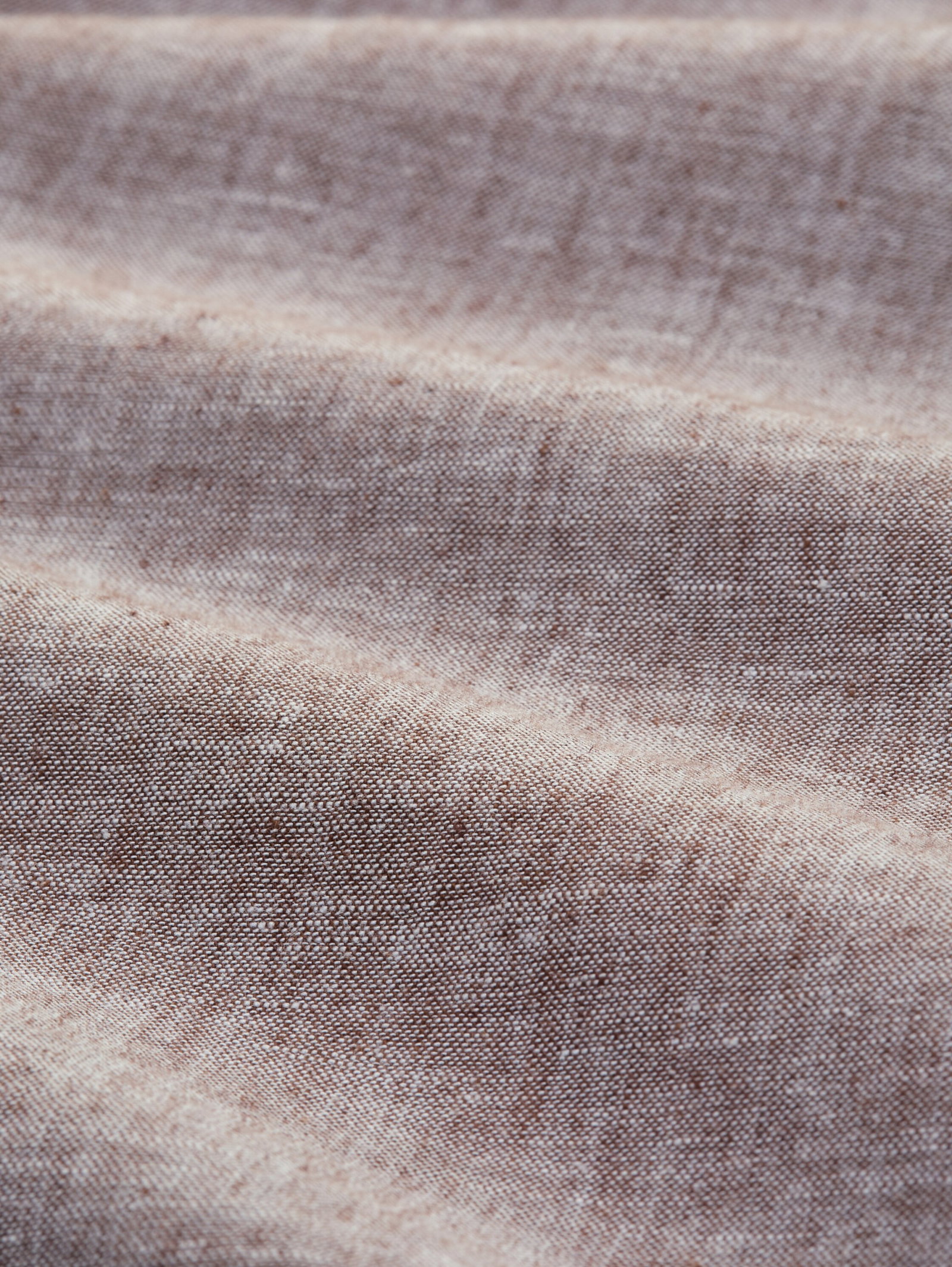 cotton linen shirt, rocky brown chambray #2