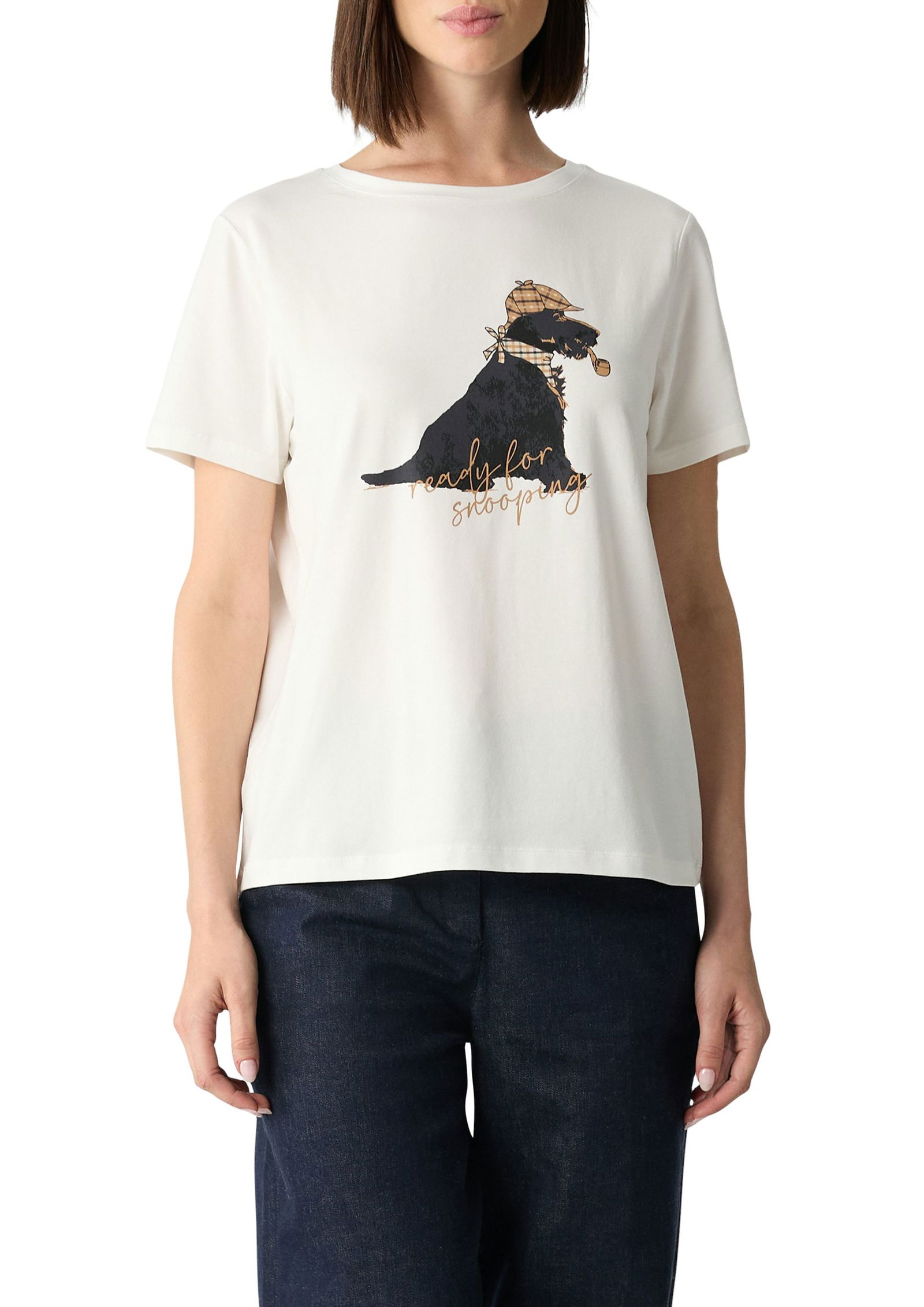 Comma | T-Shirt | 40 | weiß