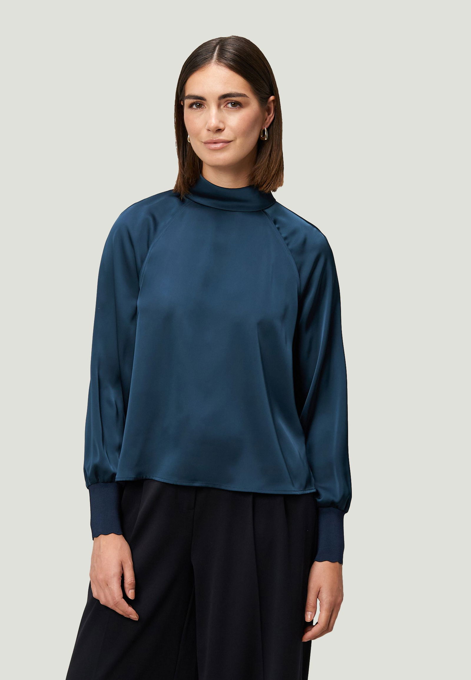 Zero | Zero Druckbluse | 36 | teal ocean