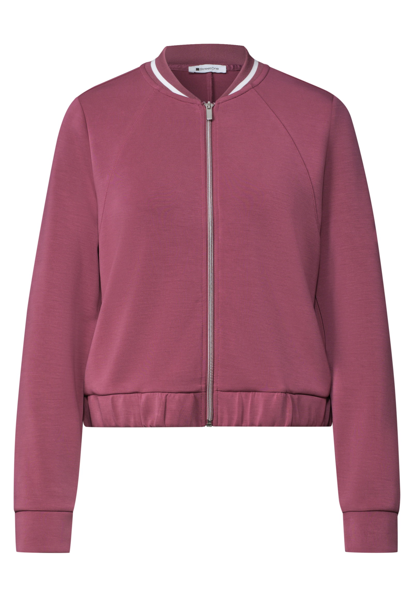 LTD QR silk look jacket w.kick, dark clouded blush #1