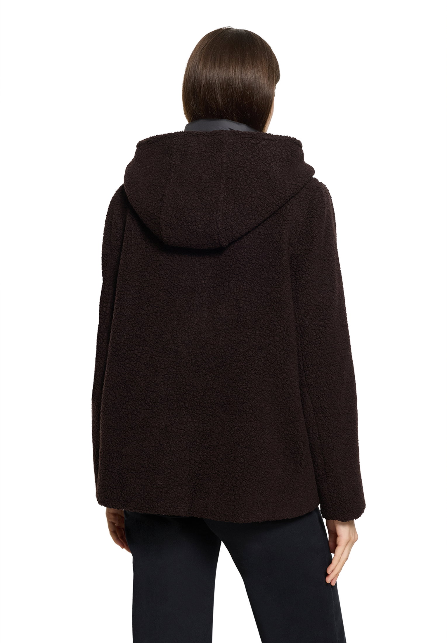 Jacke Wolle, Dark Brown Melange #4