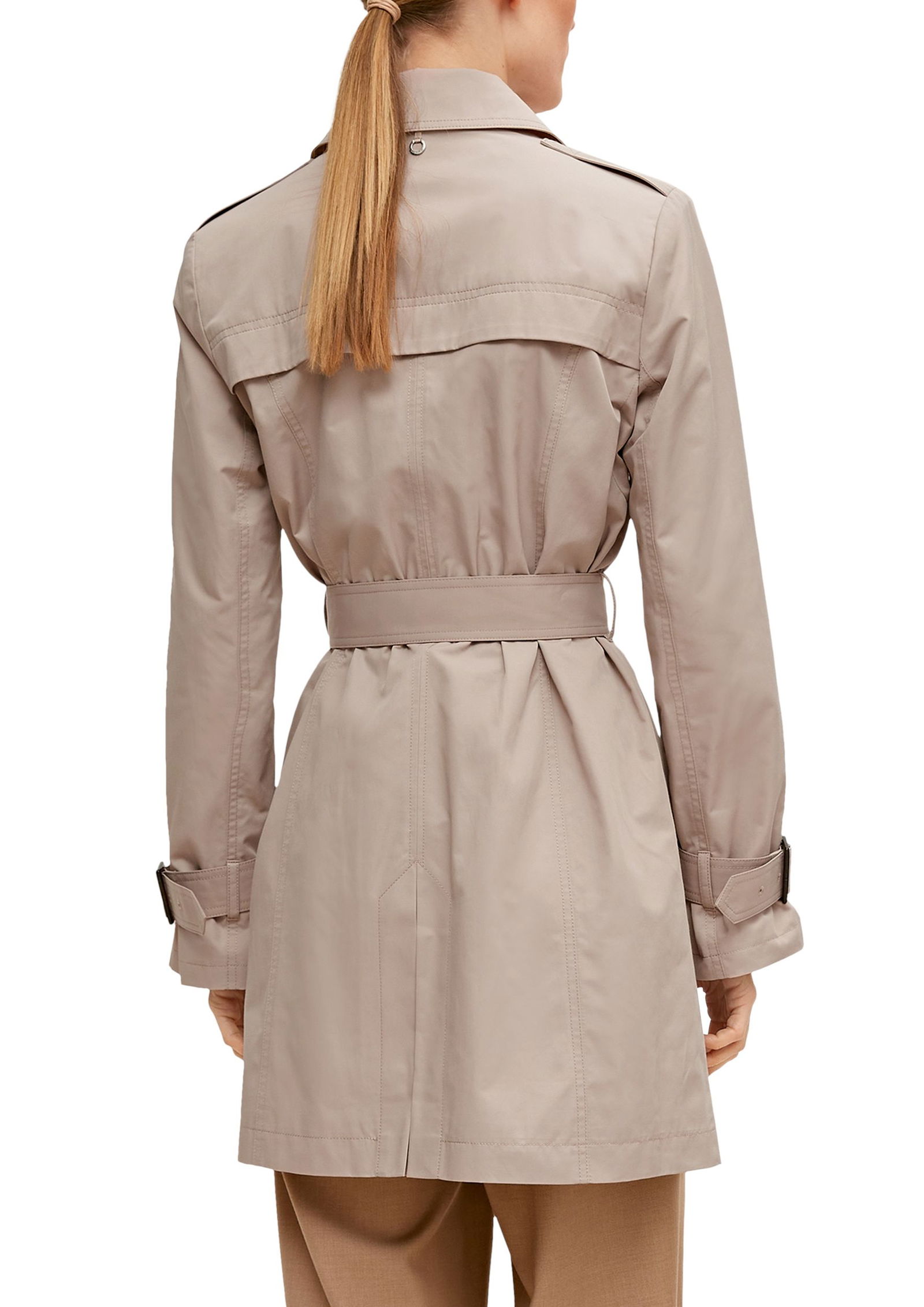 Comma |  Comma Klassischer Mantel  | 42 | beige