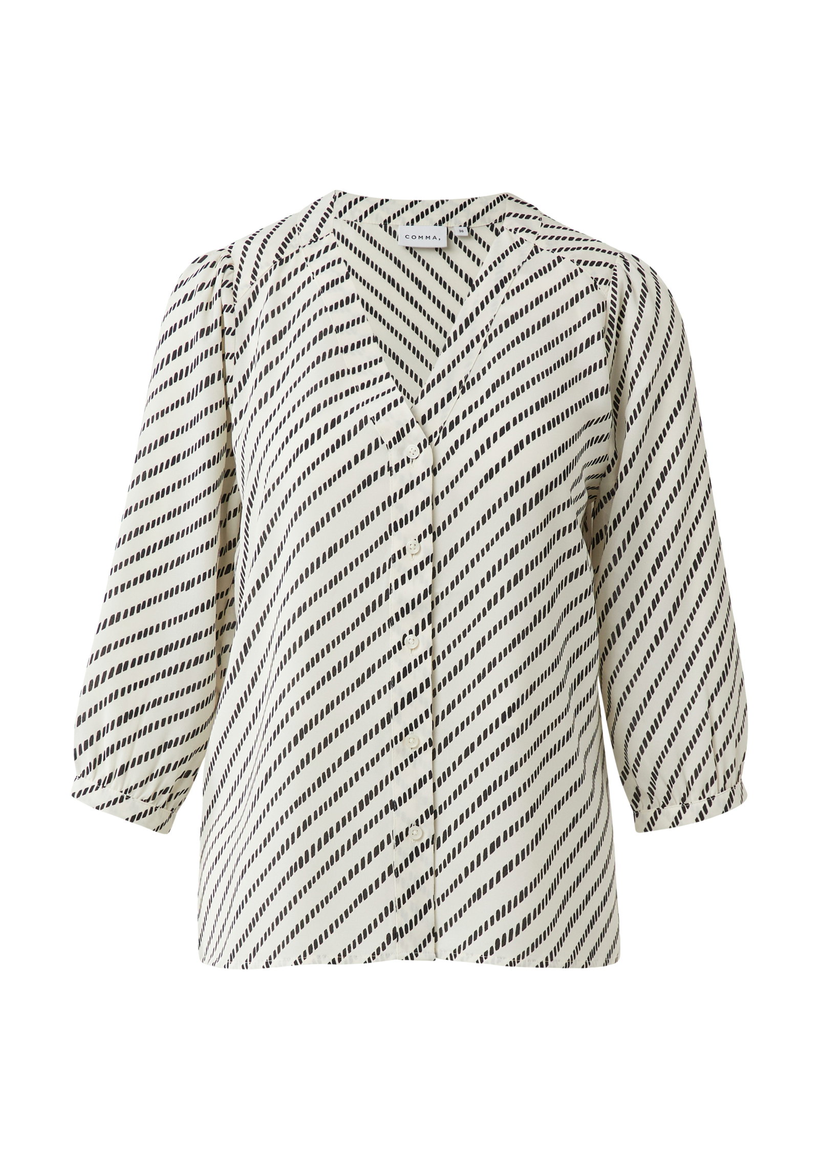 Comma gemusterte Chiffon-Bluse #2