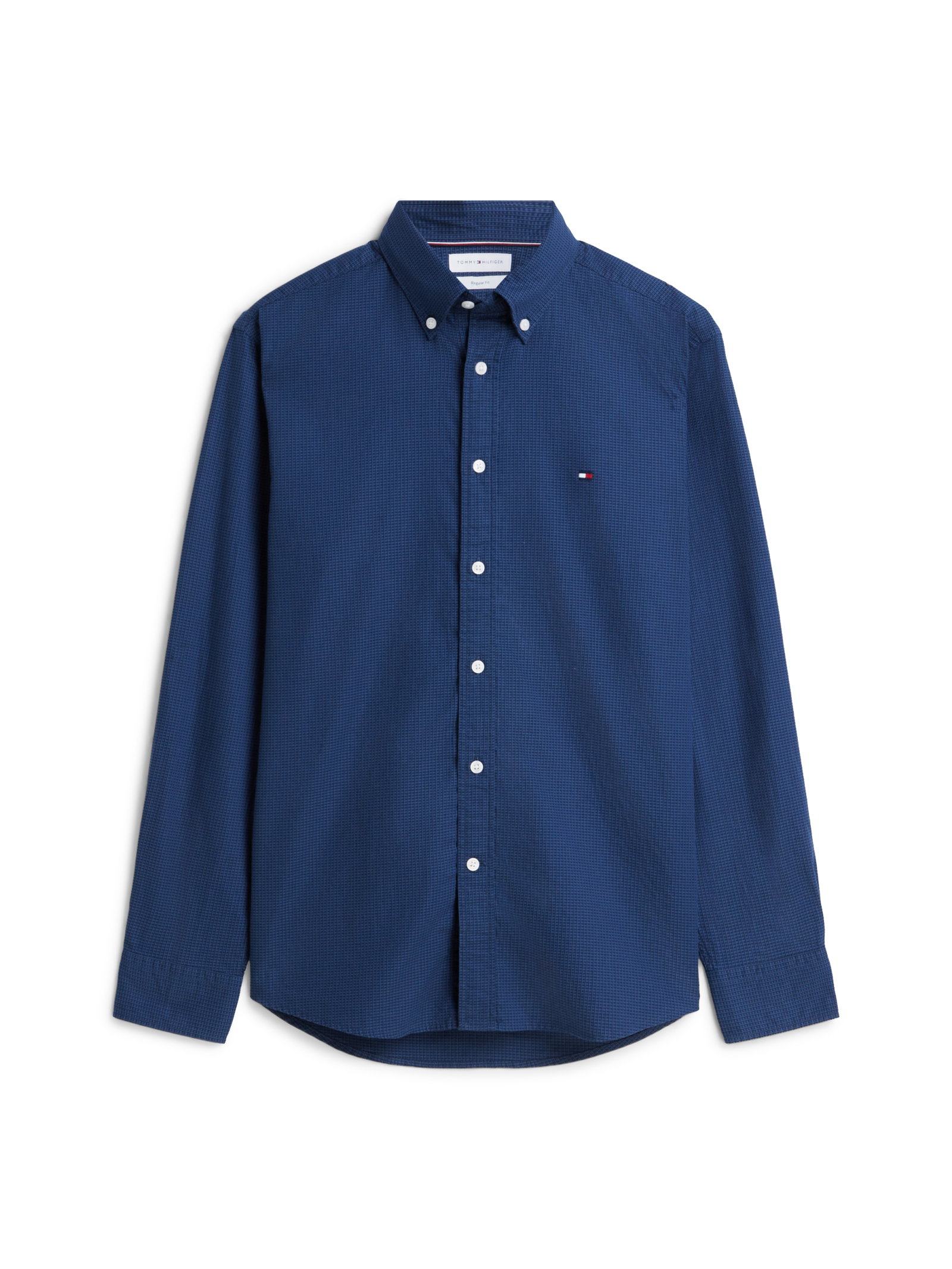 DOBBY STRUCTURE RF SHIRT, BLUE #1