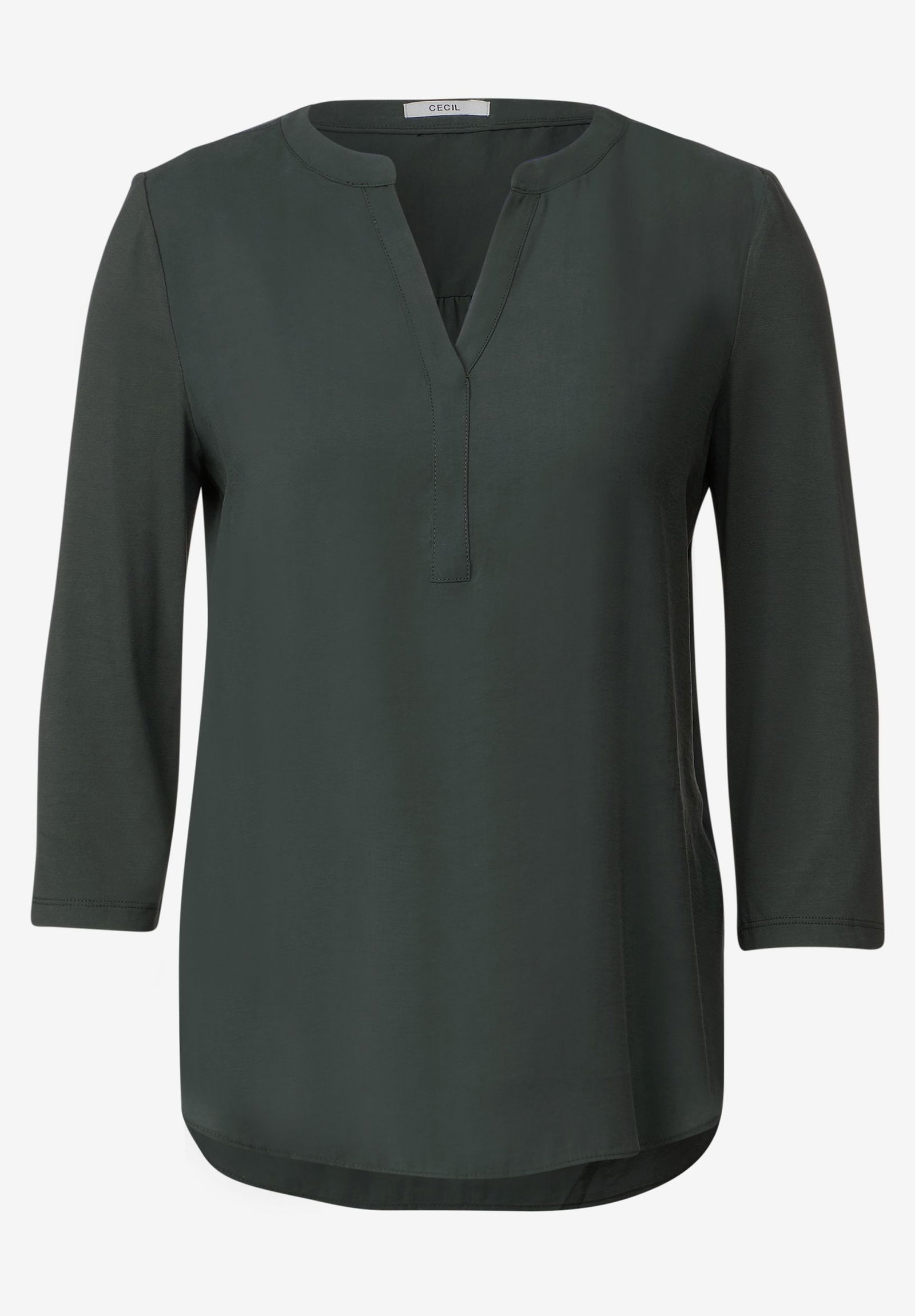 CECIL | CECIL Druckbluse | XXL | strong khaki