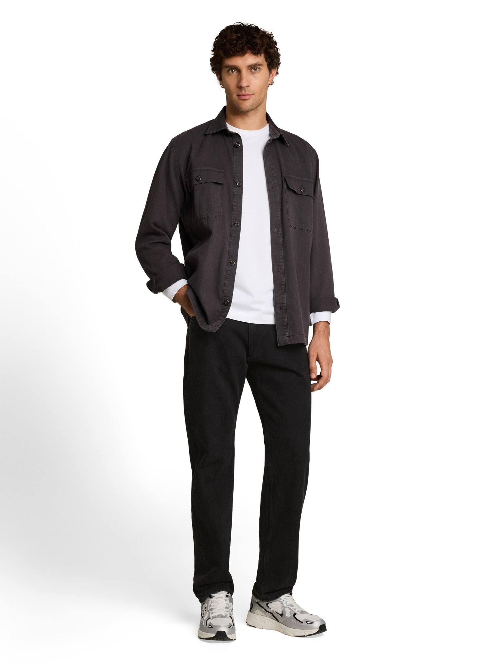 TTWAYLEN RELAXED, dark stone black black denim #5
