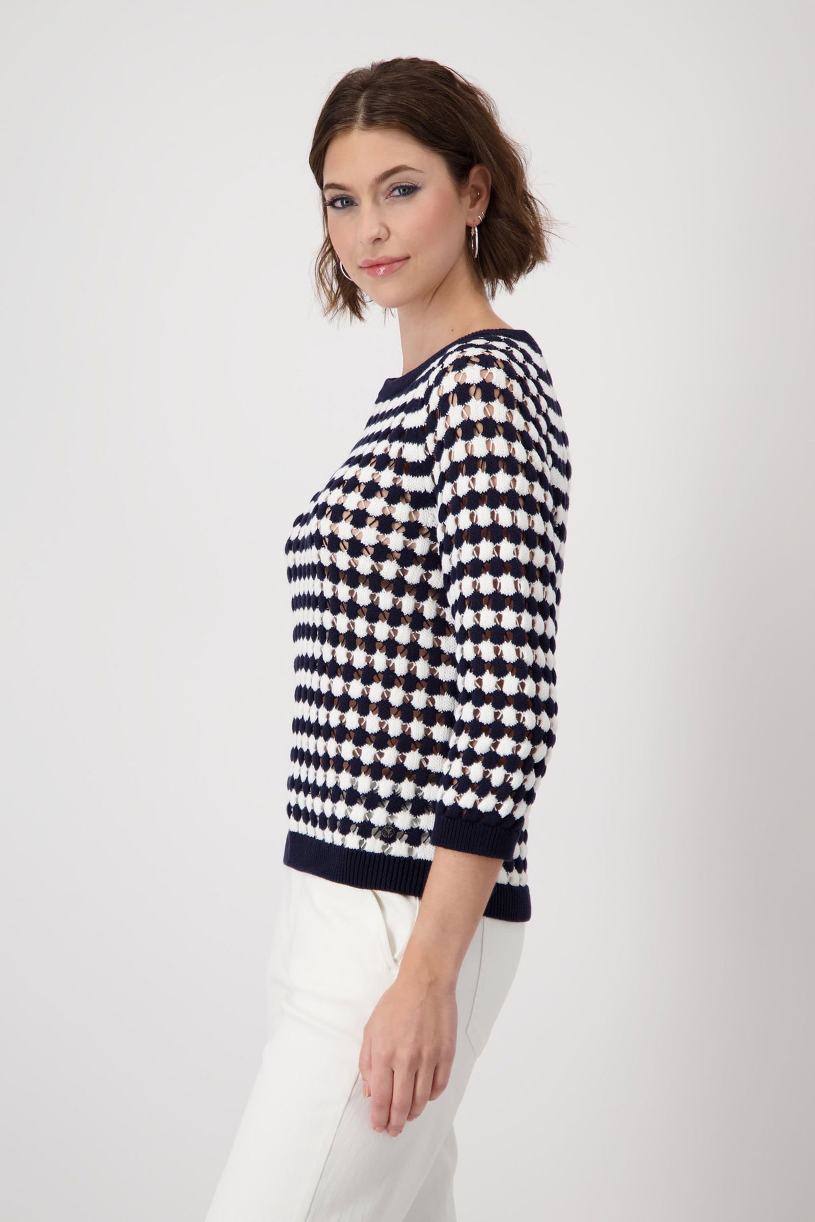 Monari | Monari Pullover | 40 | deep ocean ringel