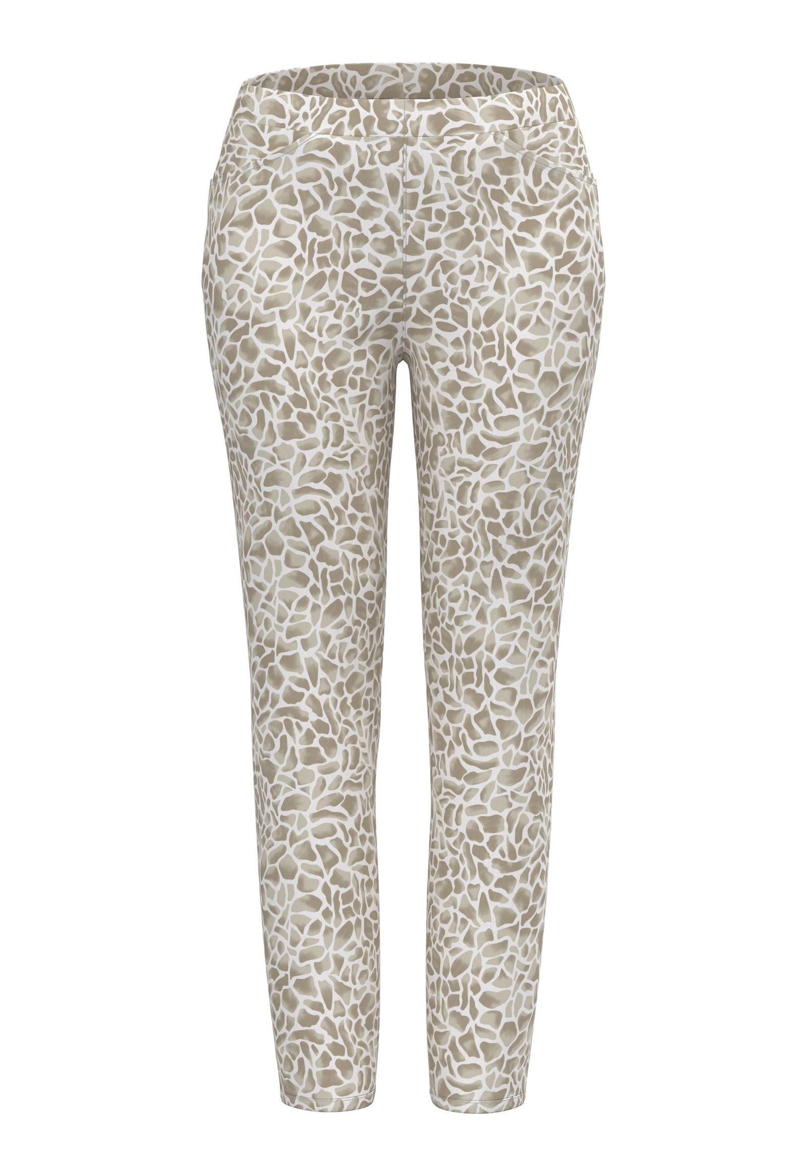 Frank Walder |  Frank Walder Schmale Hose  | 48 | ecru/iced coffee