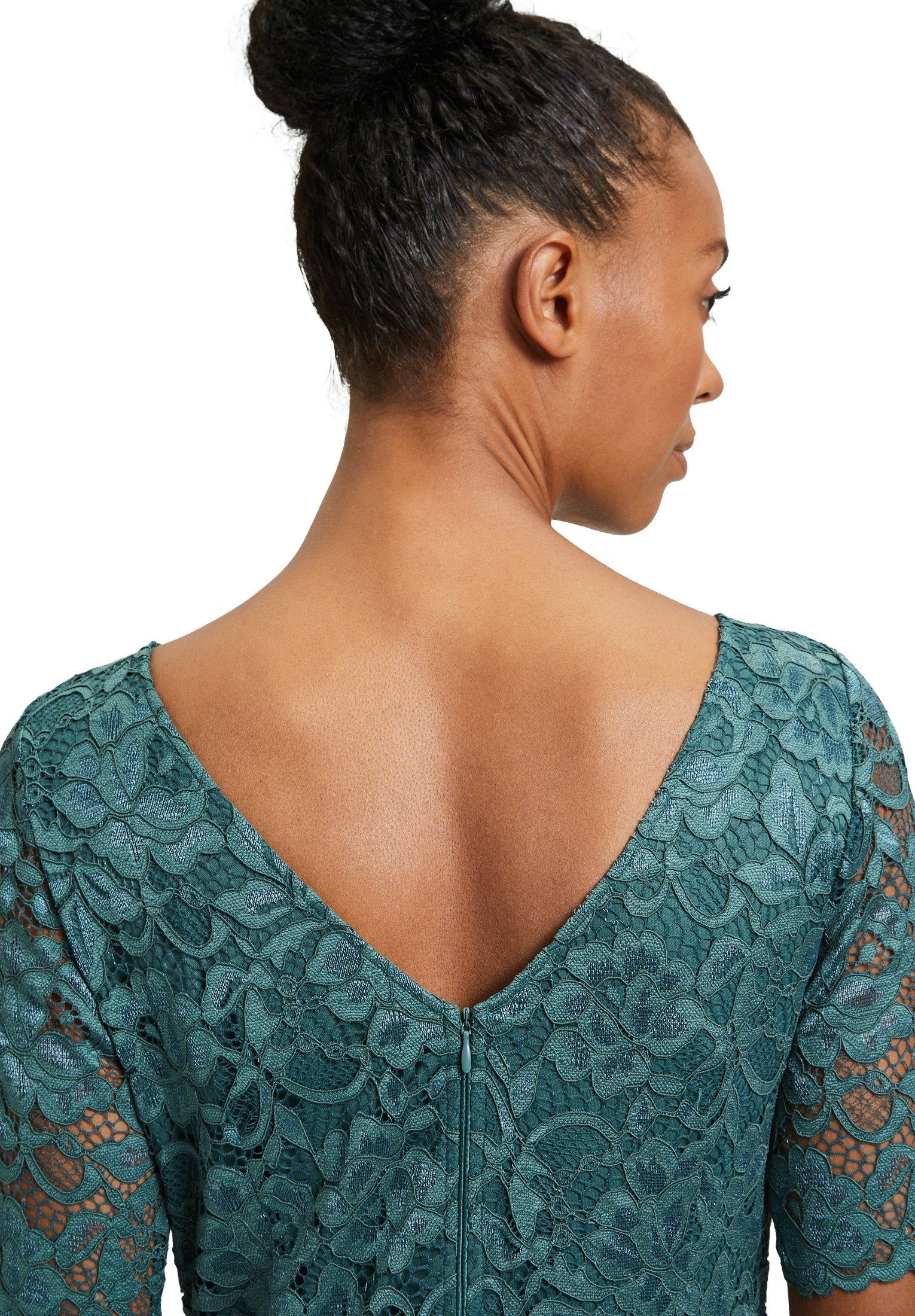 Kleid Lang 1/2 Arm, Dark Emerald #6