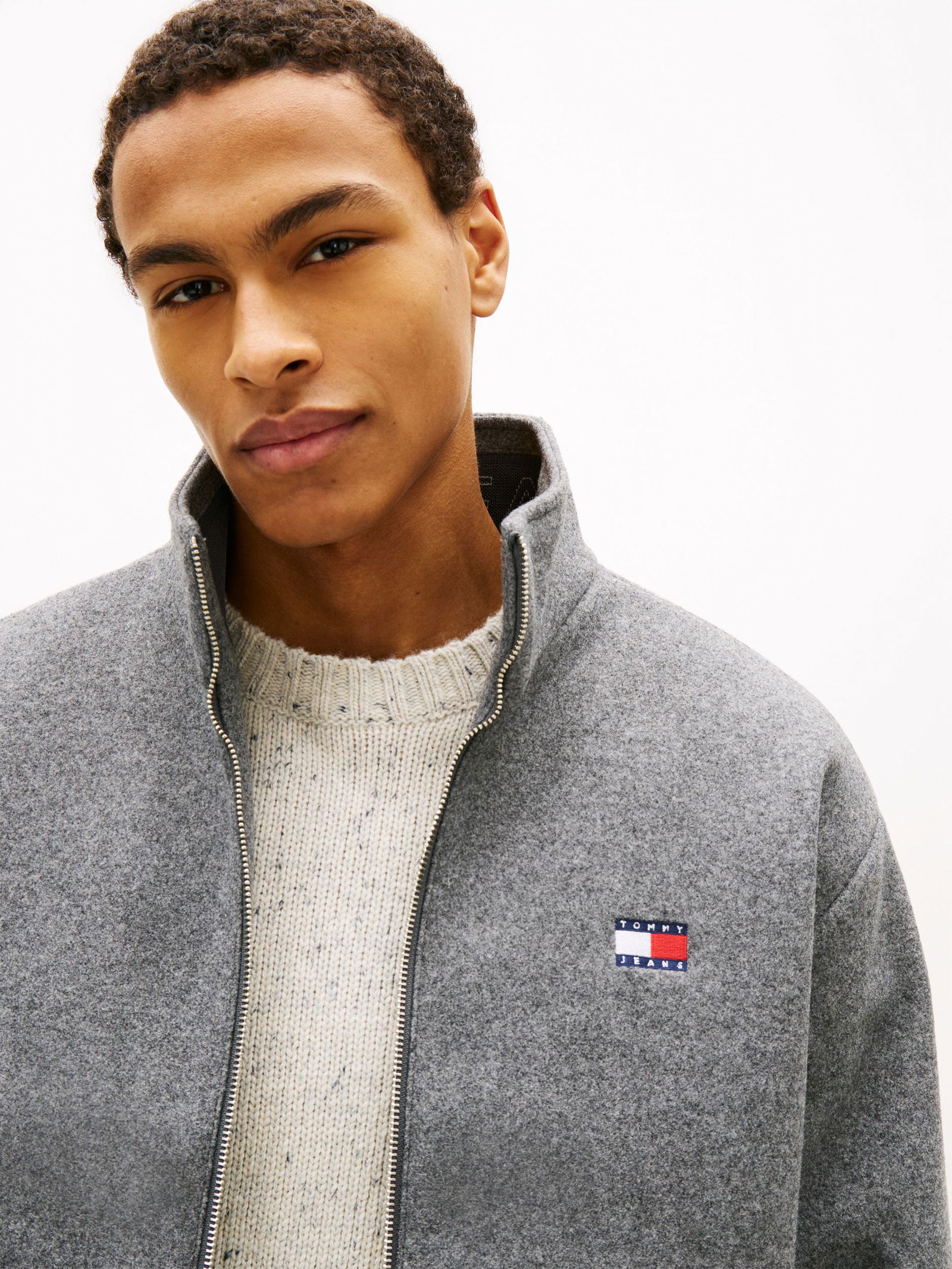 Tommy Jeans |  Tommy Jeans Blouson  | S | light grey heather