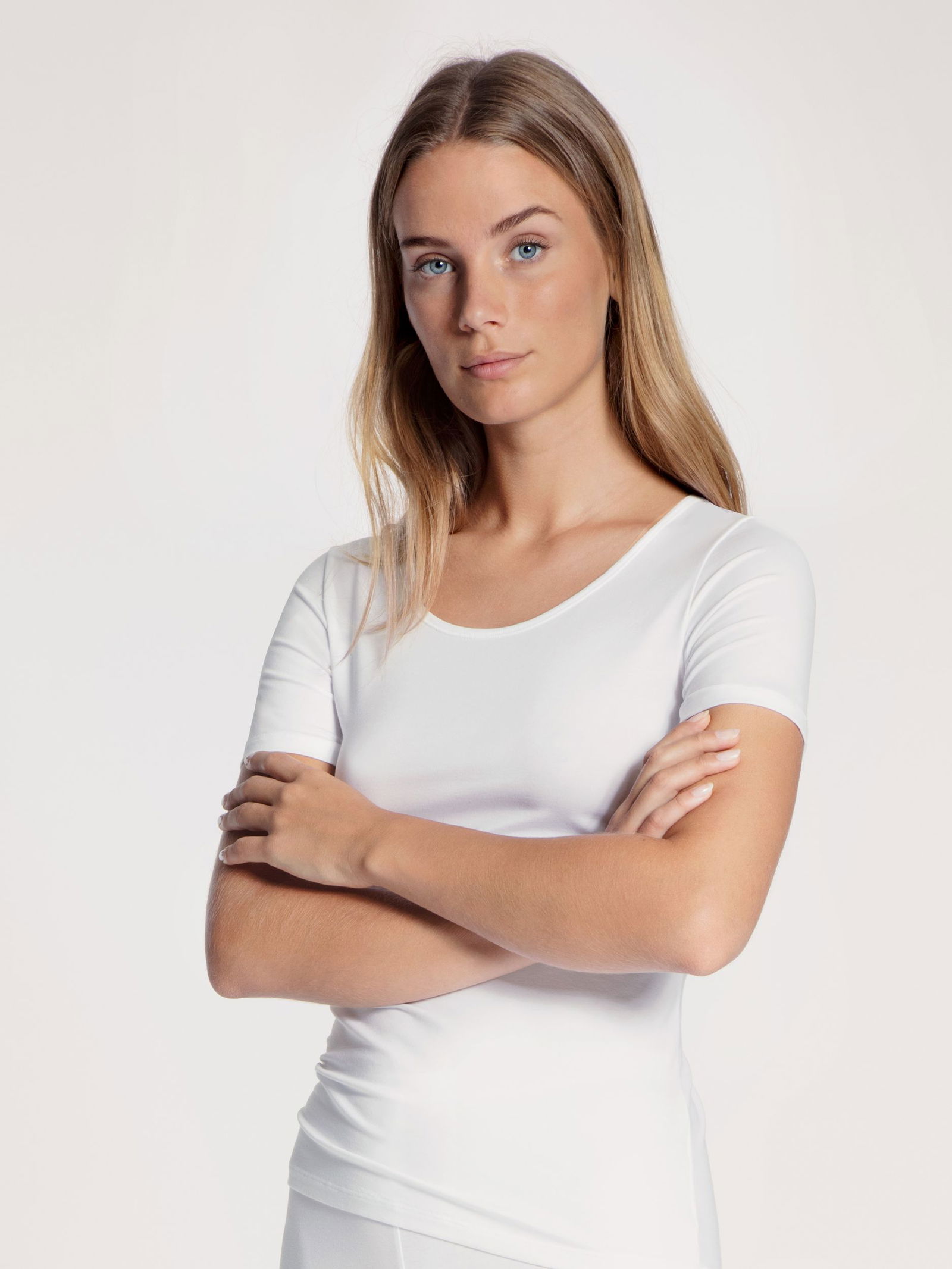 bb83839a07ee3f66a76b3e76e2d13f79 Calida | T-Shirt, Rundhals | XS | weiss