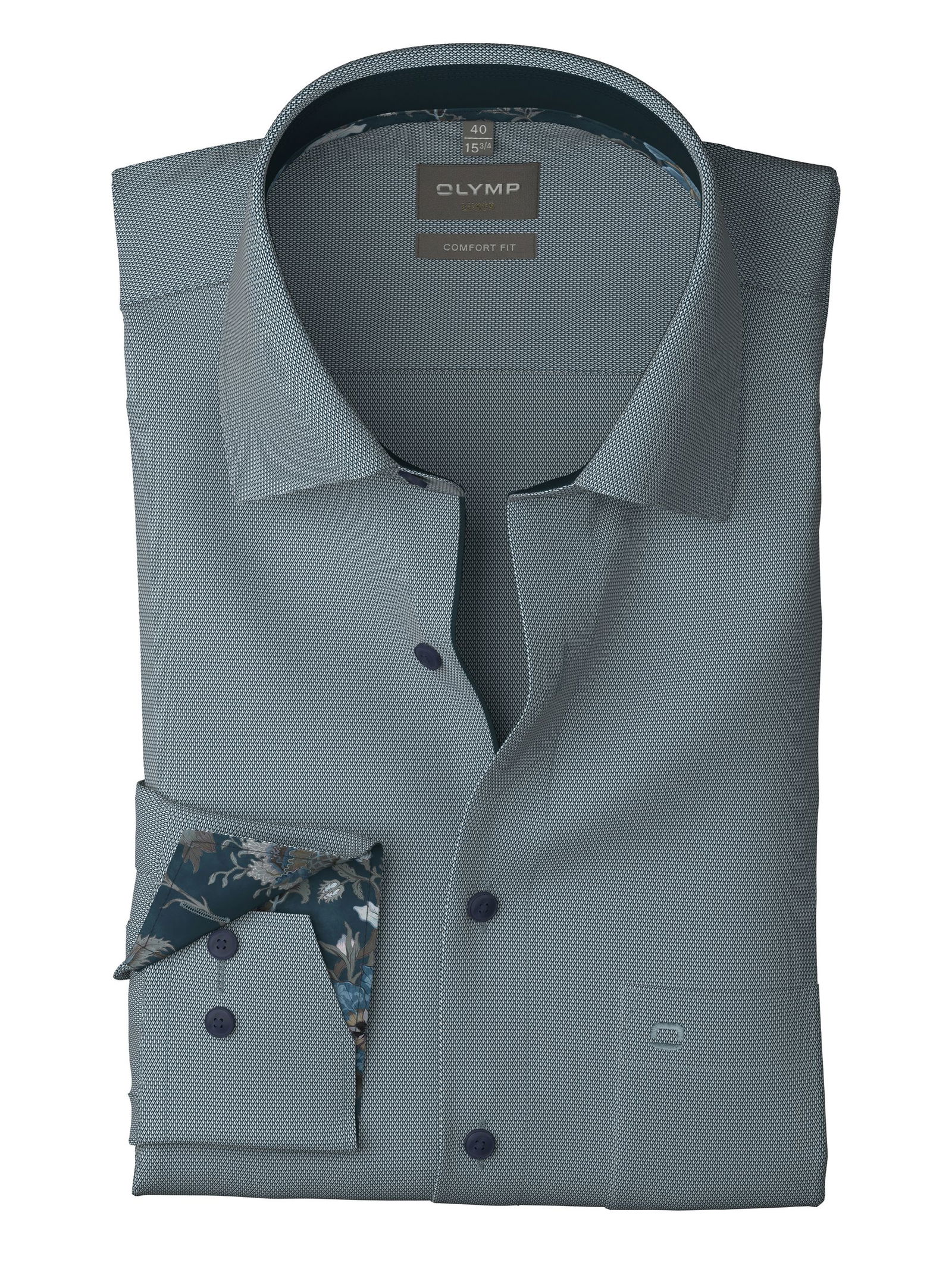 Olymp | Olymp Hemd Modern Fit | 44 | marine