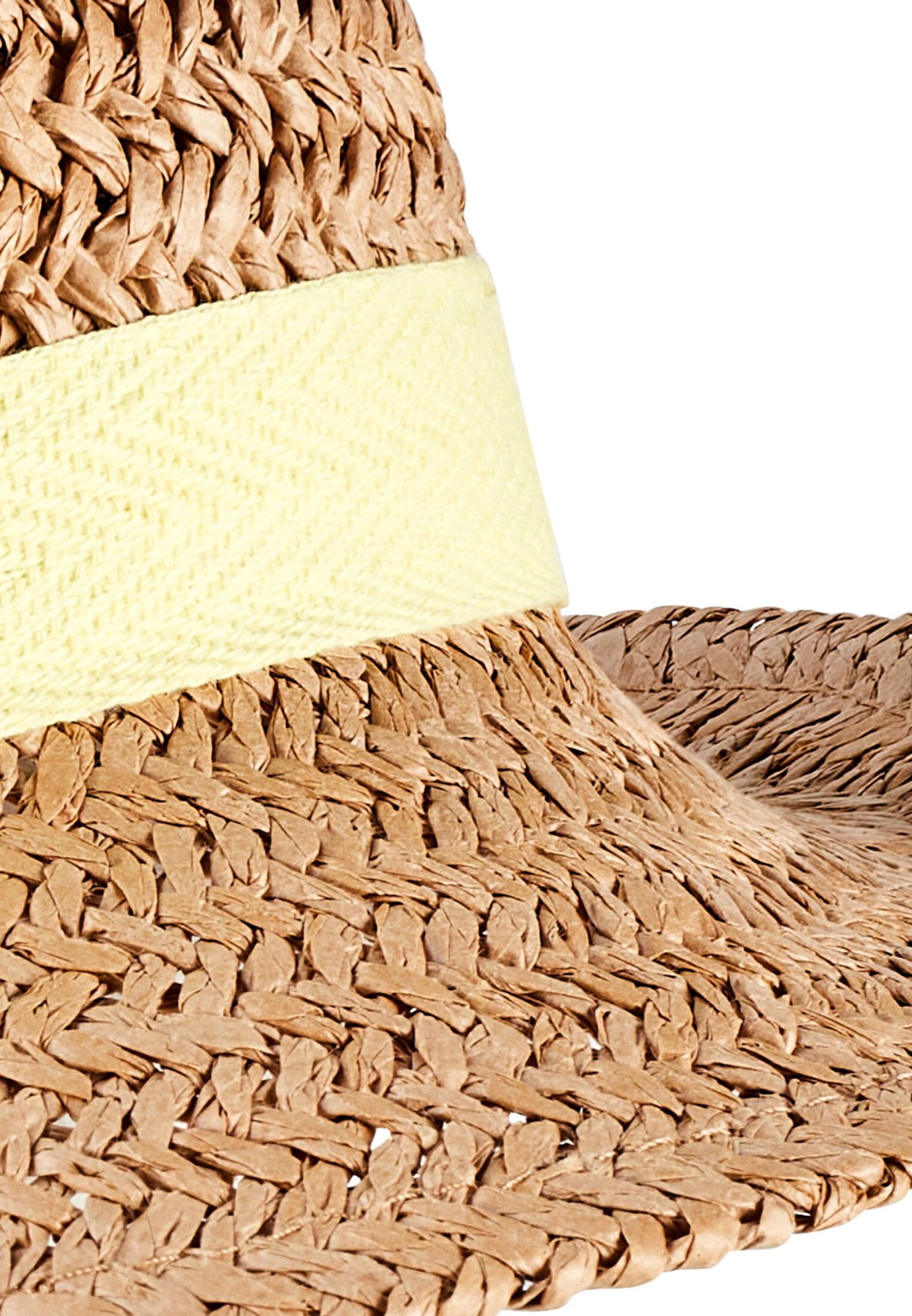 Camel Active |  Strohhut mit Hutband | M | biscuit