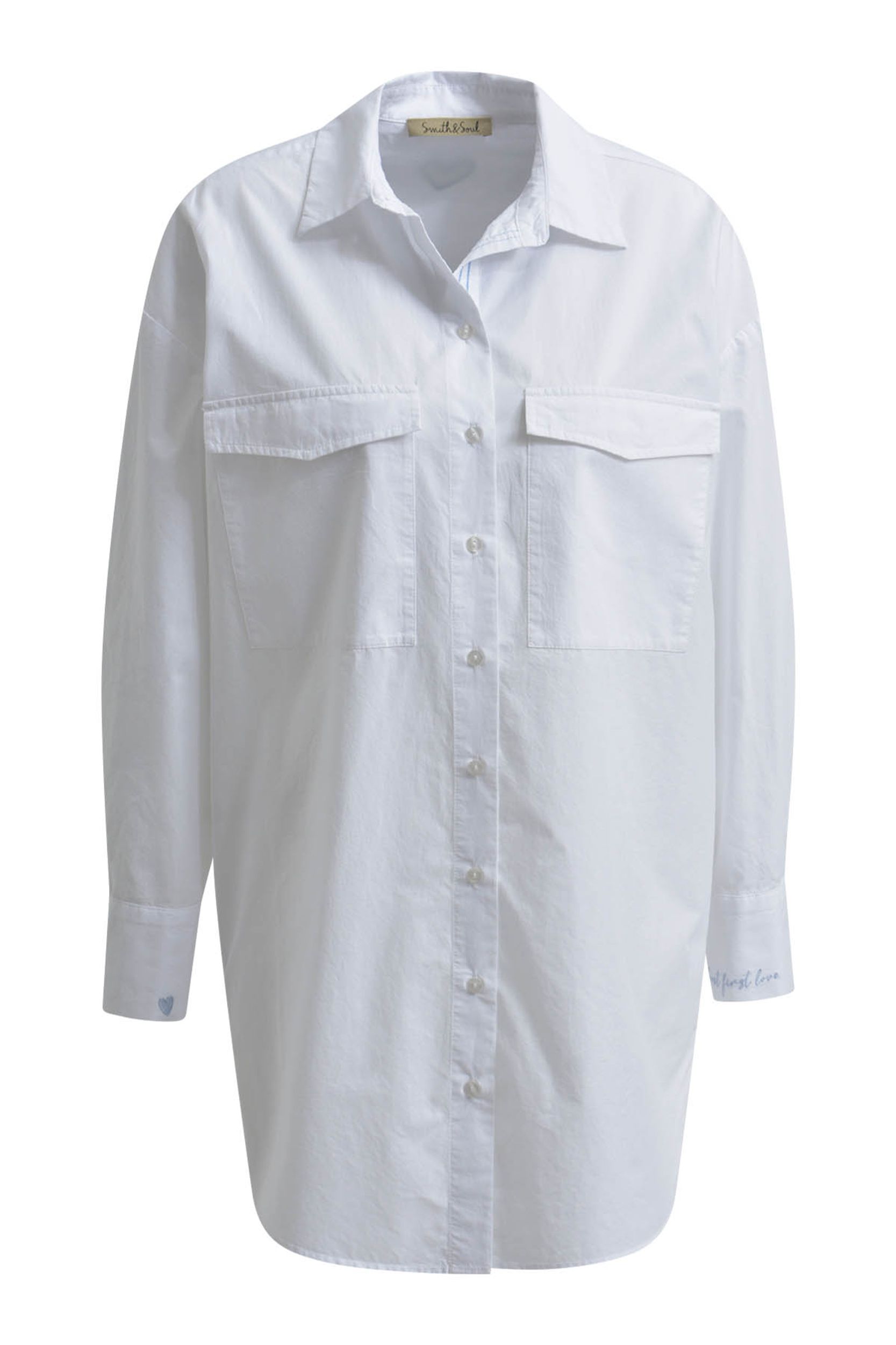 Smith&Soul |  Smith&Soul Longbluse  | L | white