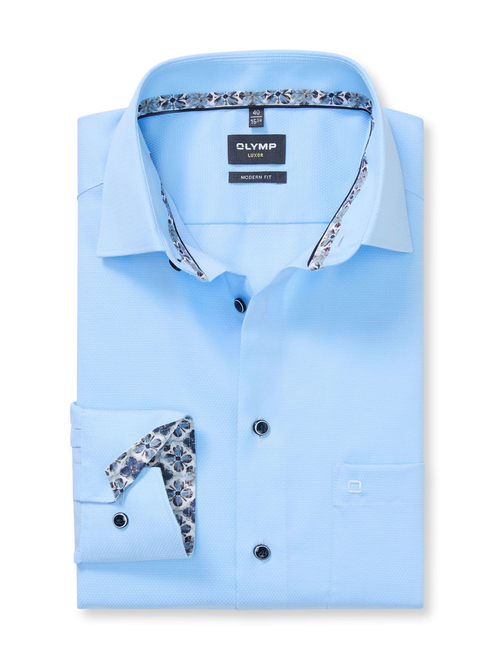 Olymp |  Olymp Hemd Regular Fit  | 41 | bleu