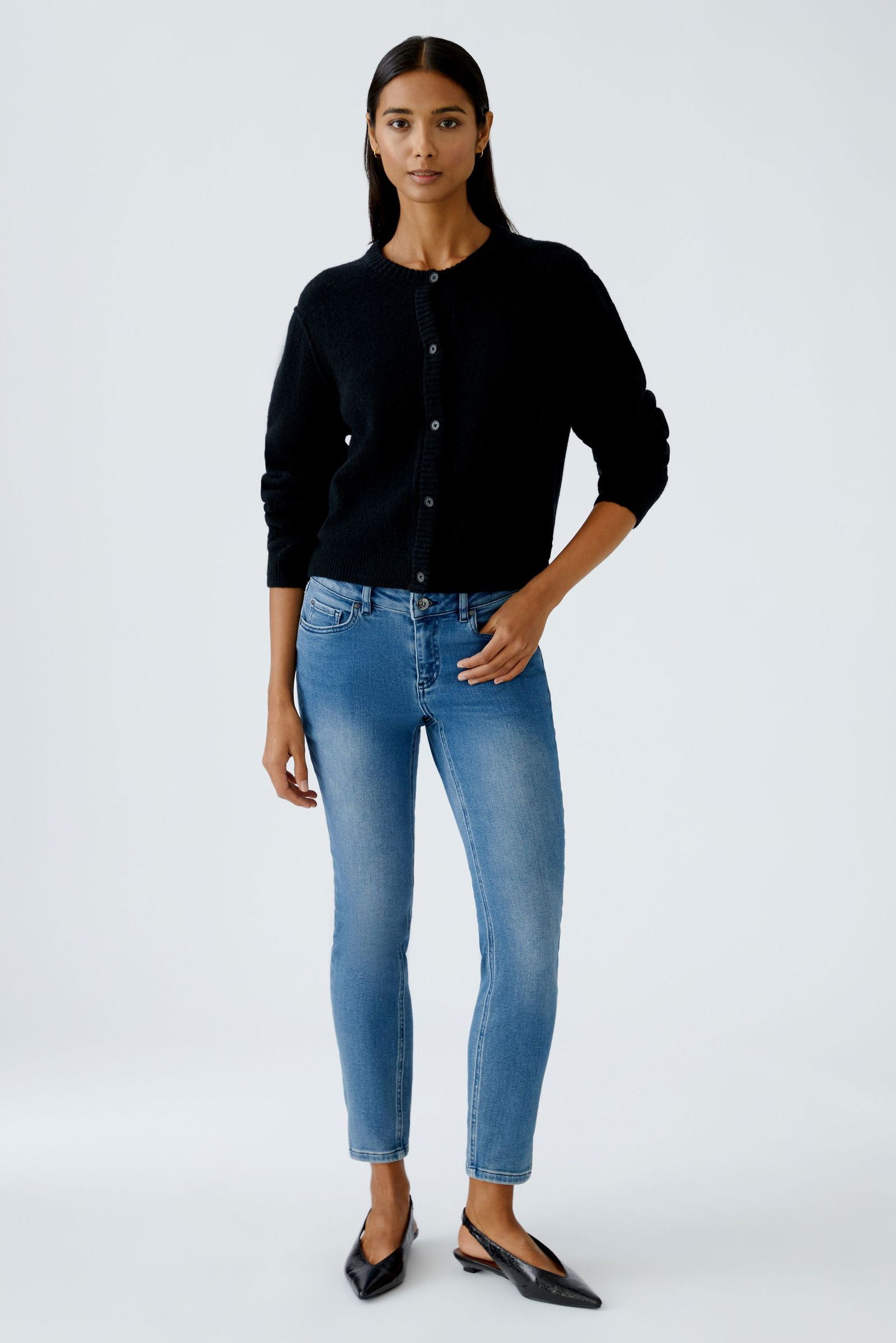 72cfba124f920f4af9a32f79026364f2 Oui | Oui Strickjacke | Cardigan | 42 | black