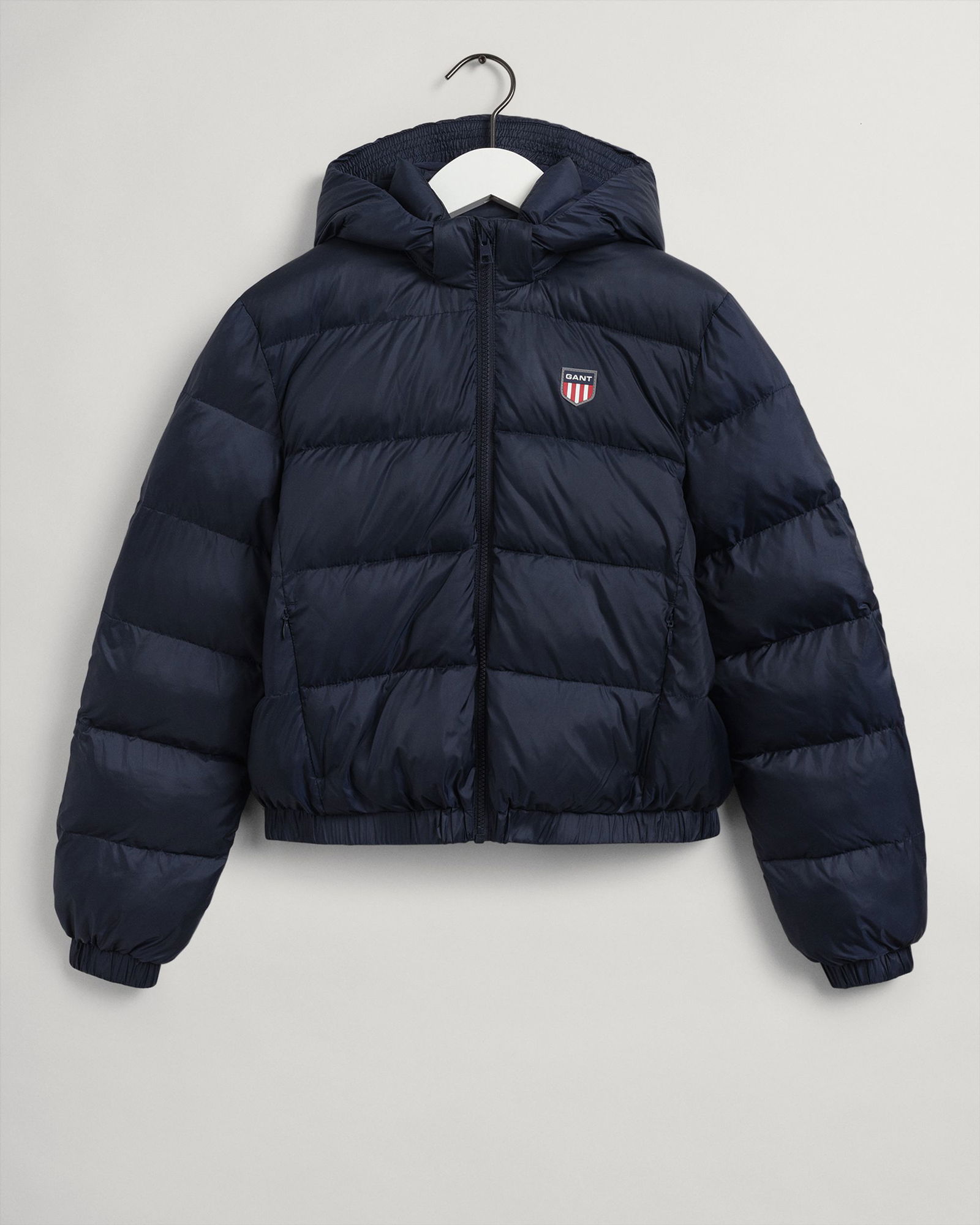 Teen Girls Retro Shield Steppjacke