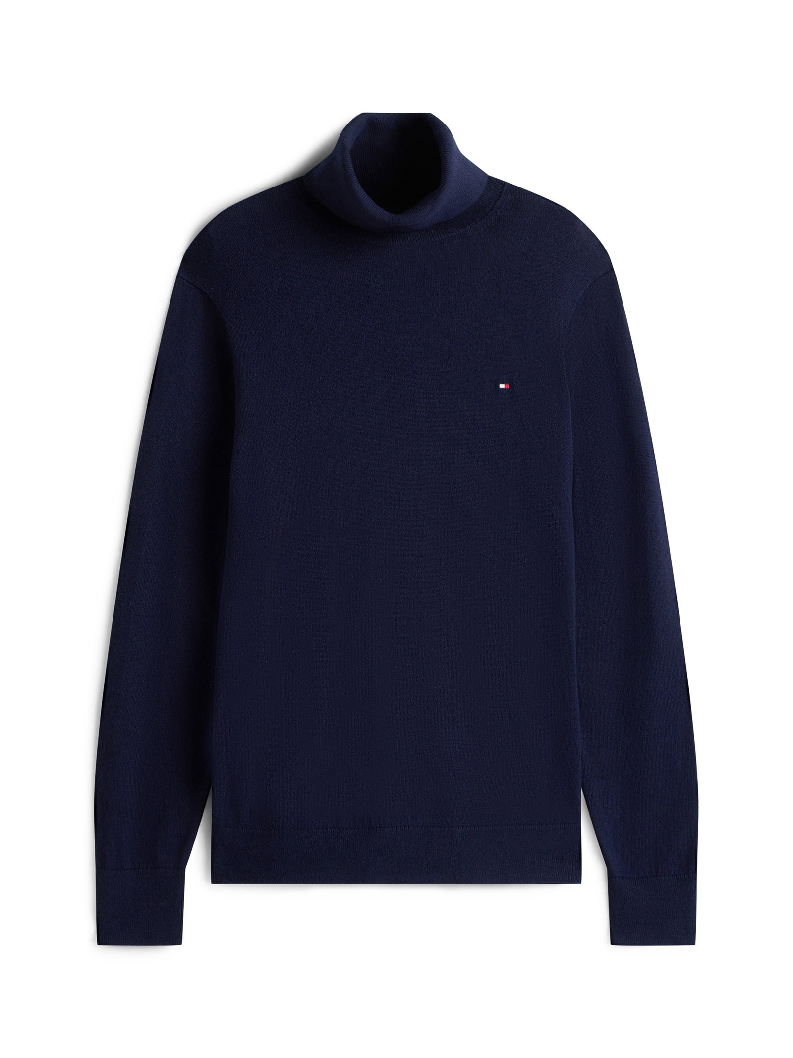 PIMA ORG CTN CASHMERE ROLL NECK, BLUE #6
