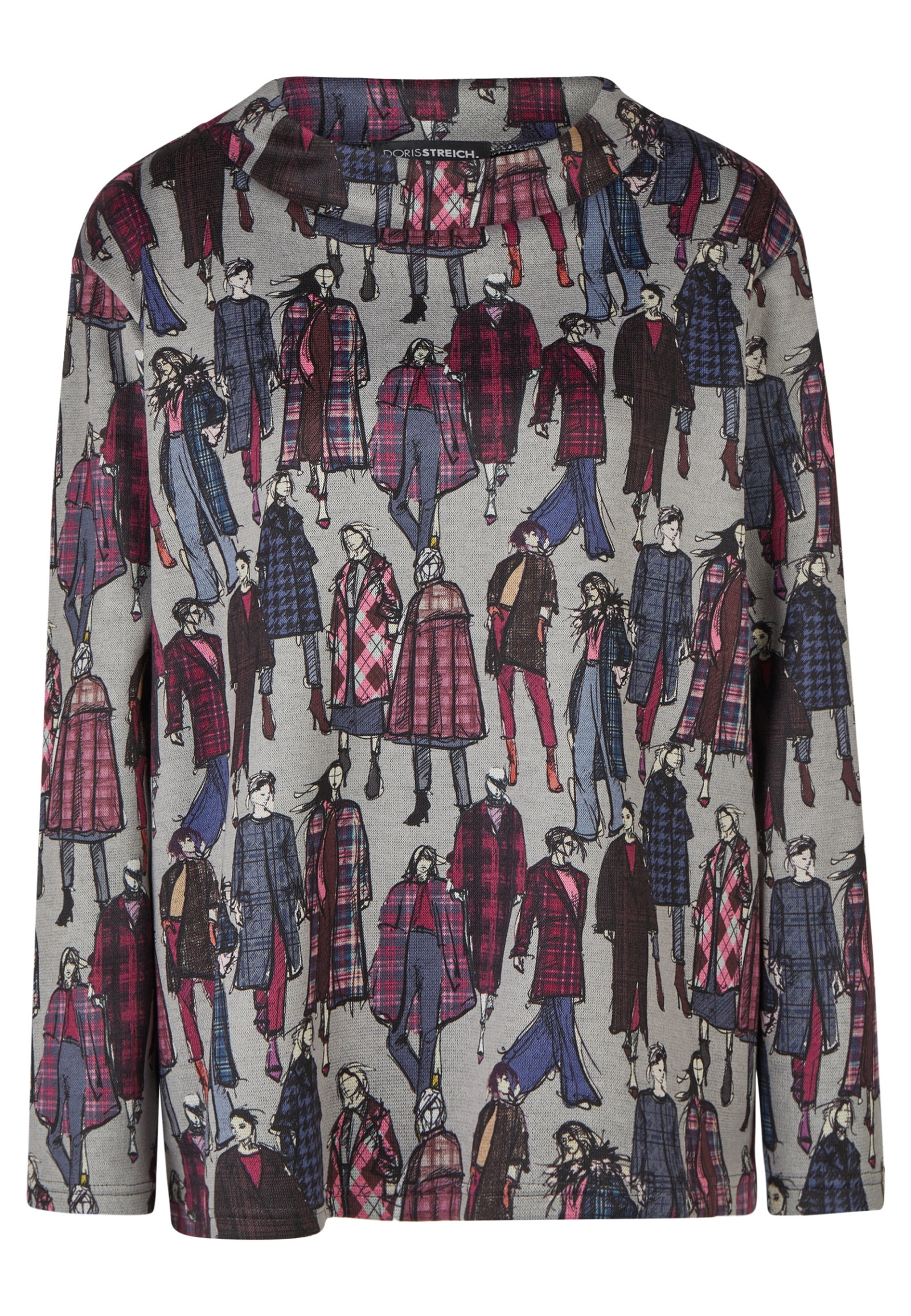 T-Shirt 1/1 Arm, Aubergine #1