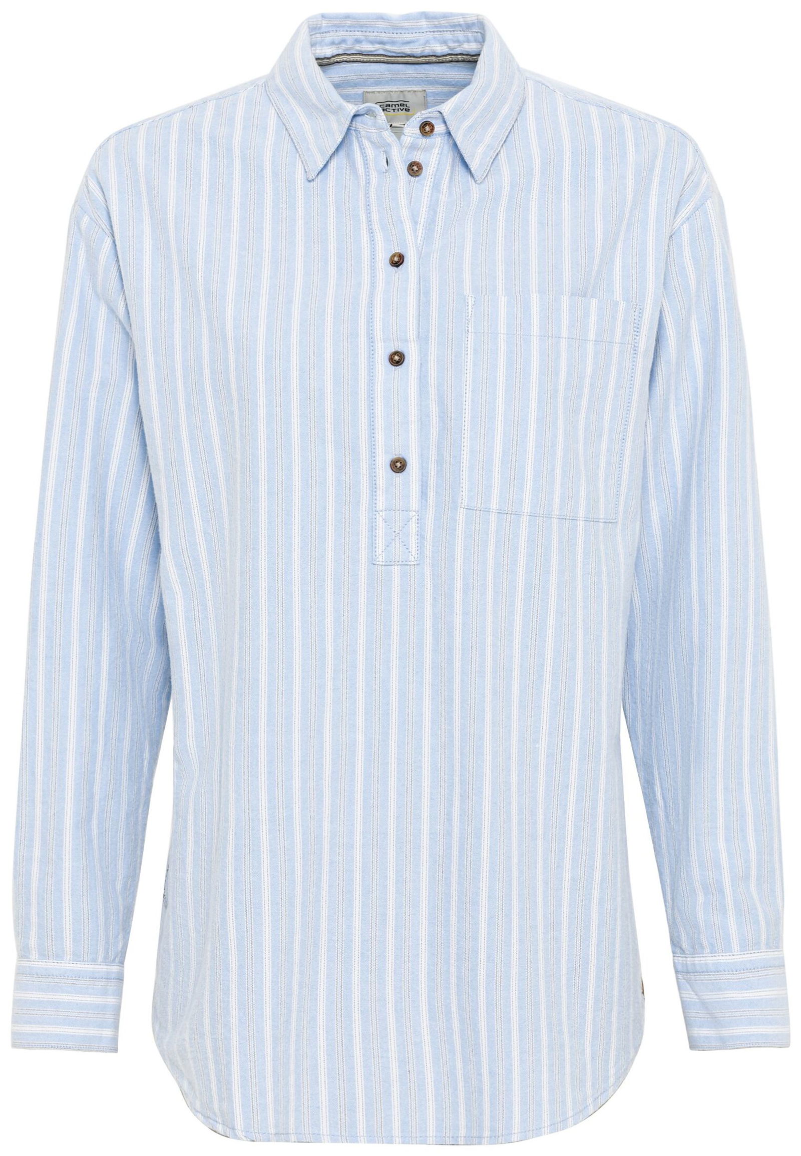 Gestreifte Bluse aus reiner Baumwolle