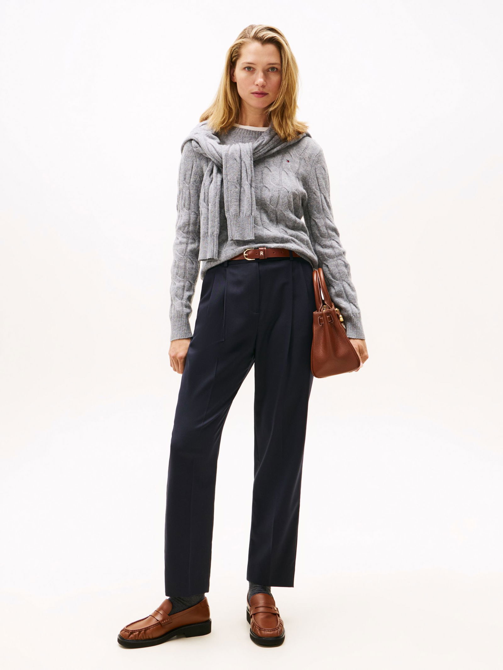 Tommy Hilfiger | Tommy Hilfiger Soft Strickpullover | XXL | mid grey heather
