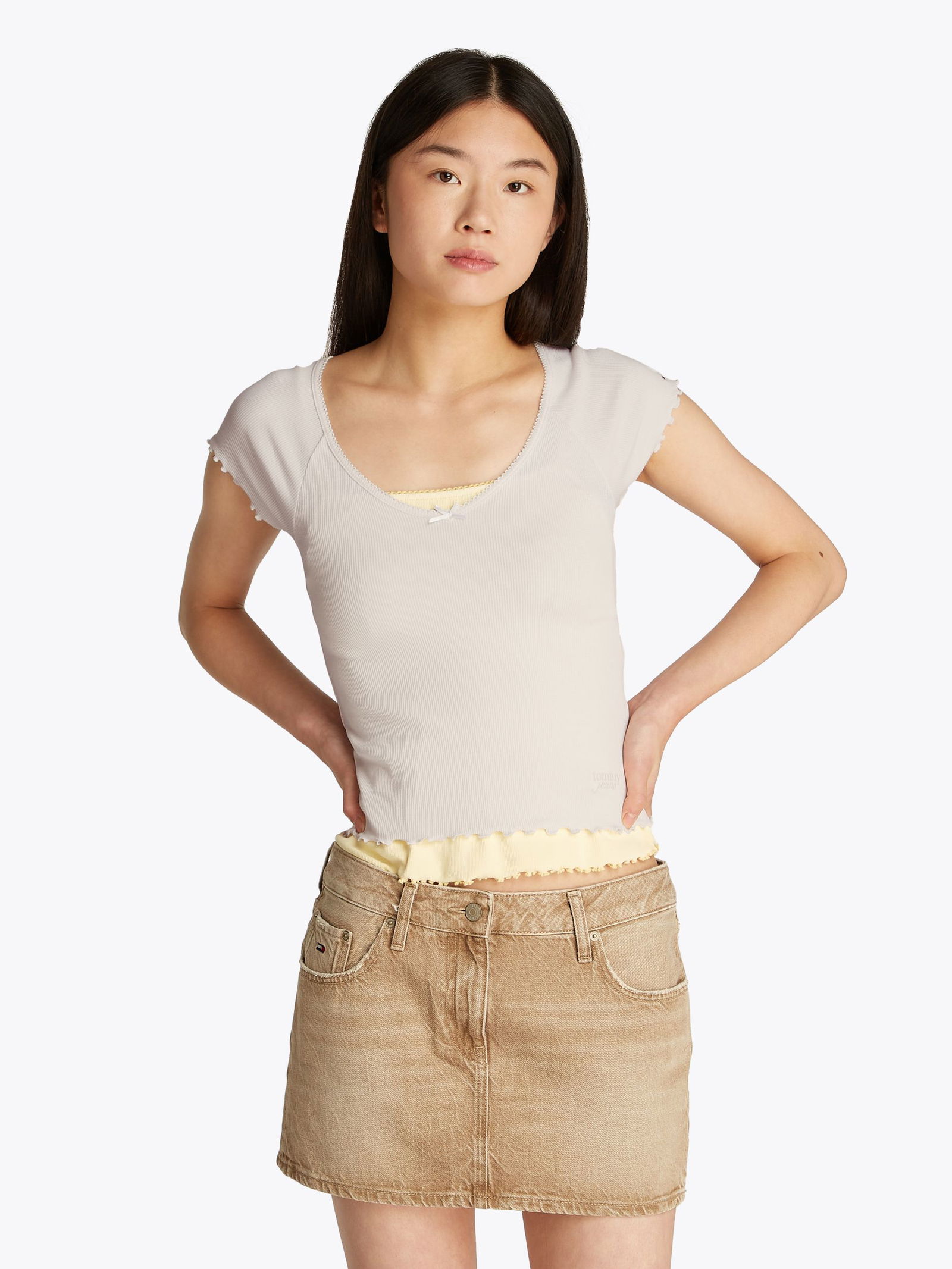 Tommy Jeans |  Tommy Jeans Shirt  | XS | ancient white