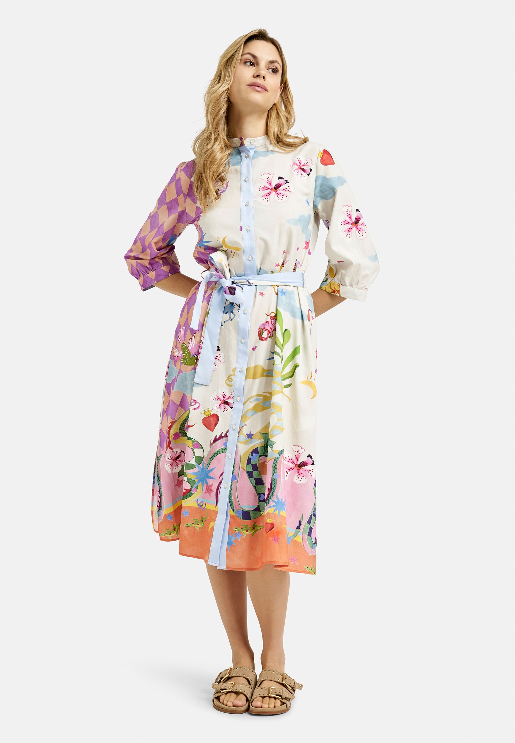  |  CRAZY DRESS, LAVENDER PRINT | M | lavender print