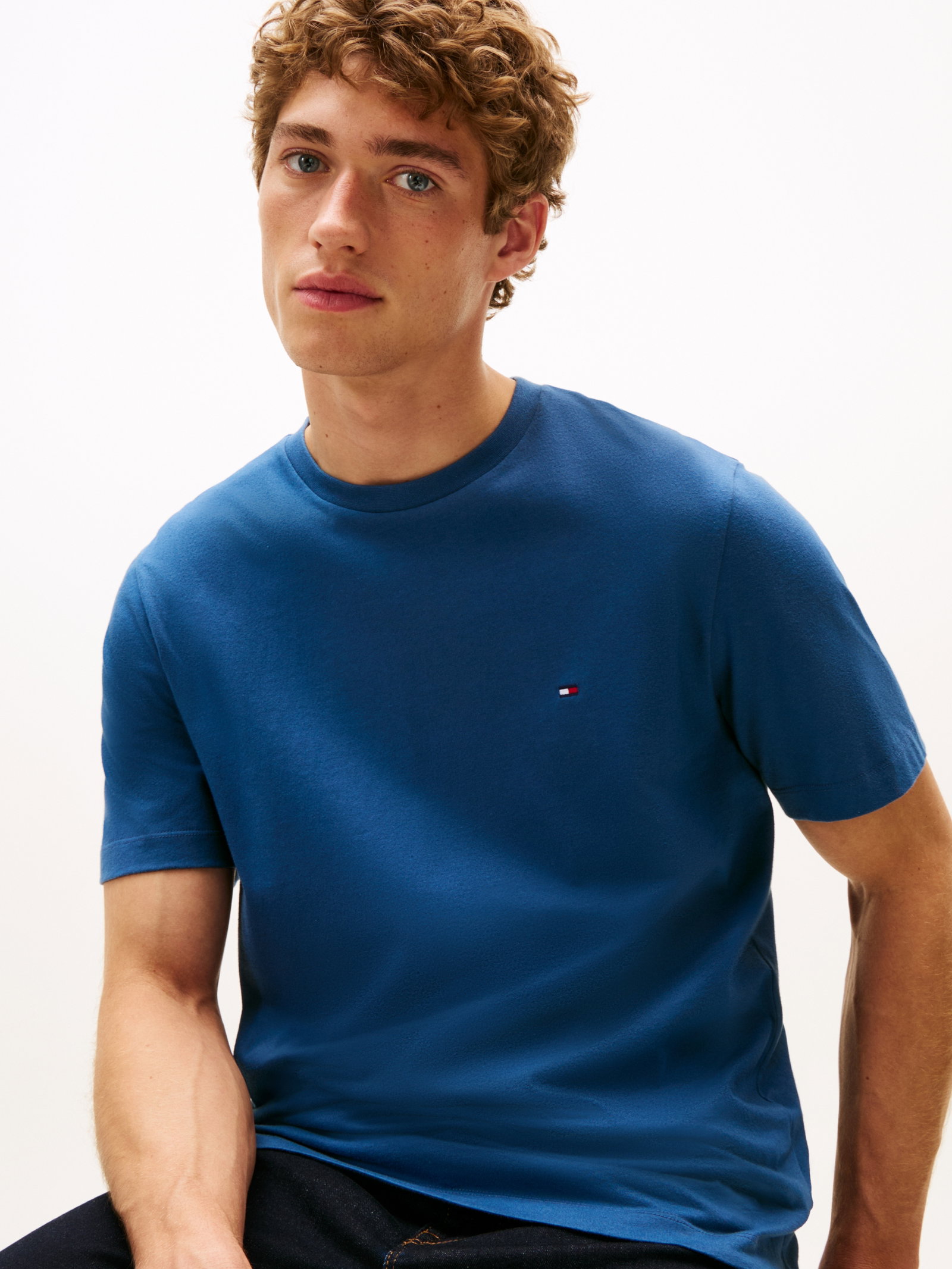 ESS SEASONAL REG FIT SOLID TEE, BLUE #1