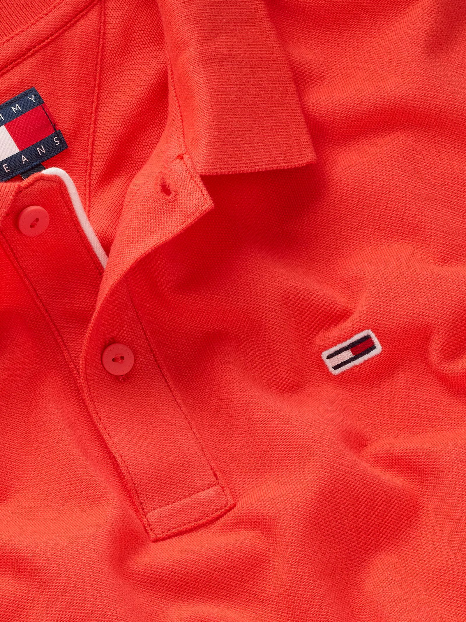 Tommy Jeans | Tommy Jeans Poloshirt | S | bright vermillion