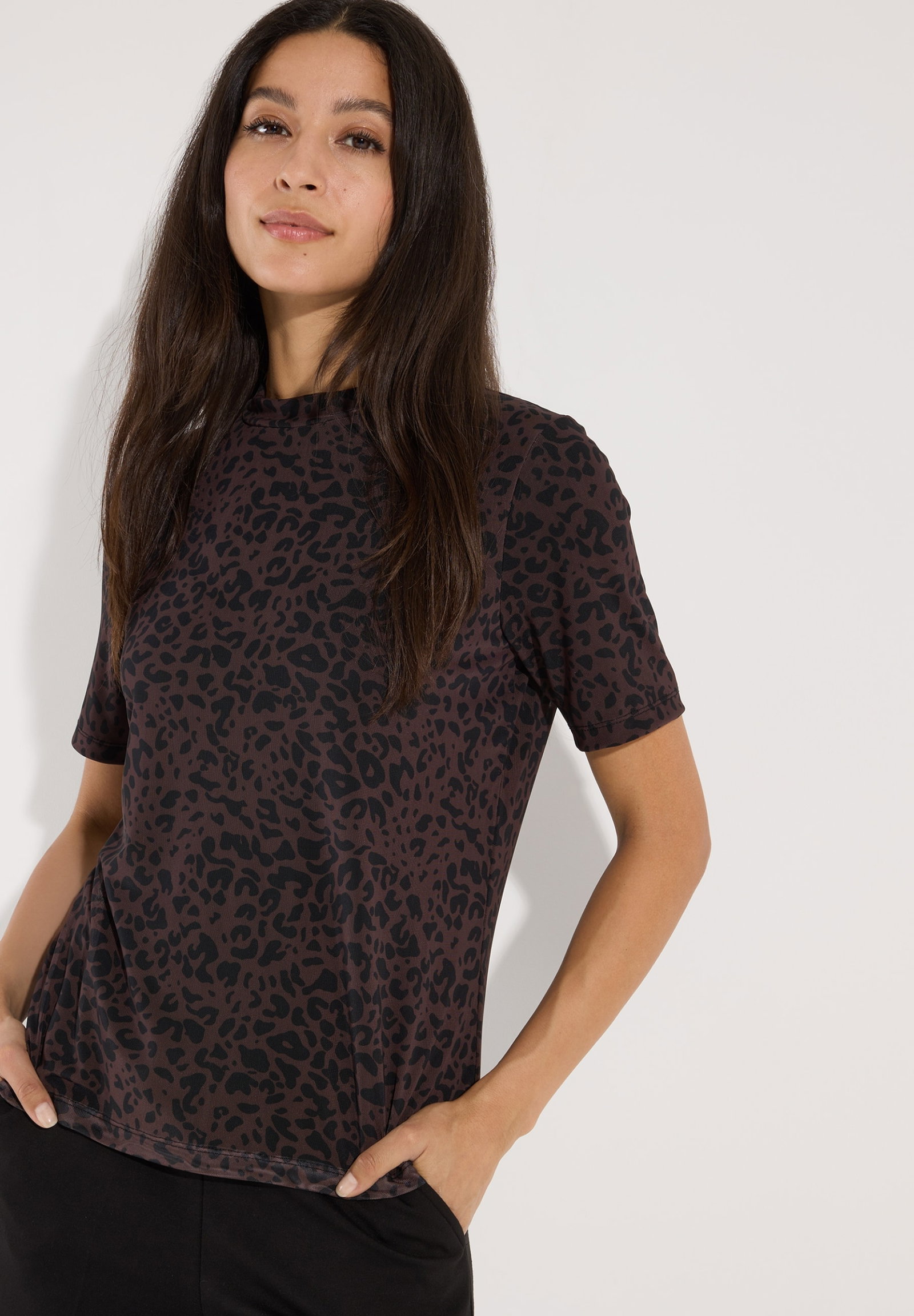 Mesh Shirt, twotone leo print #3