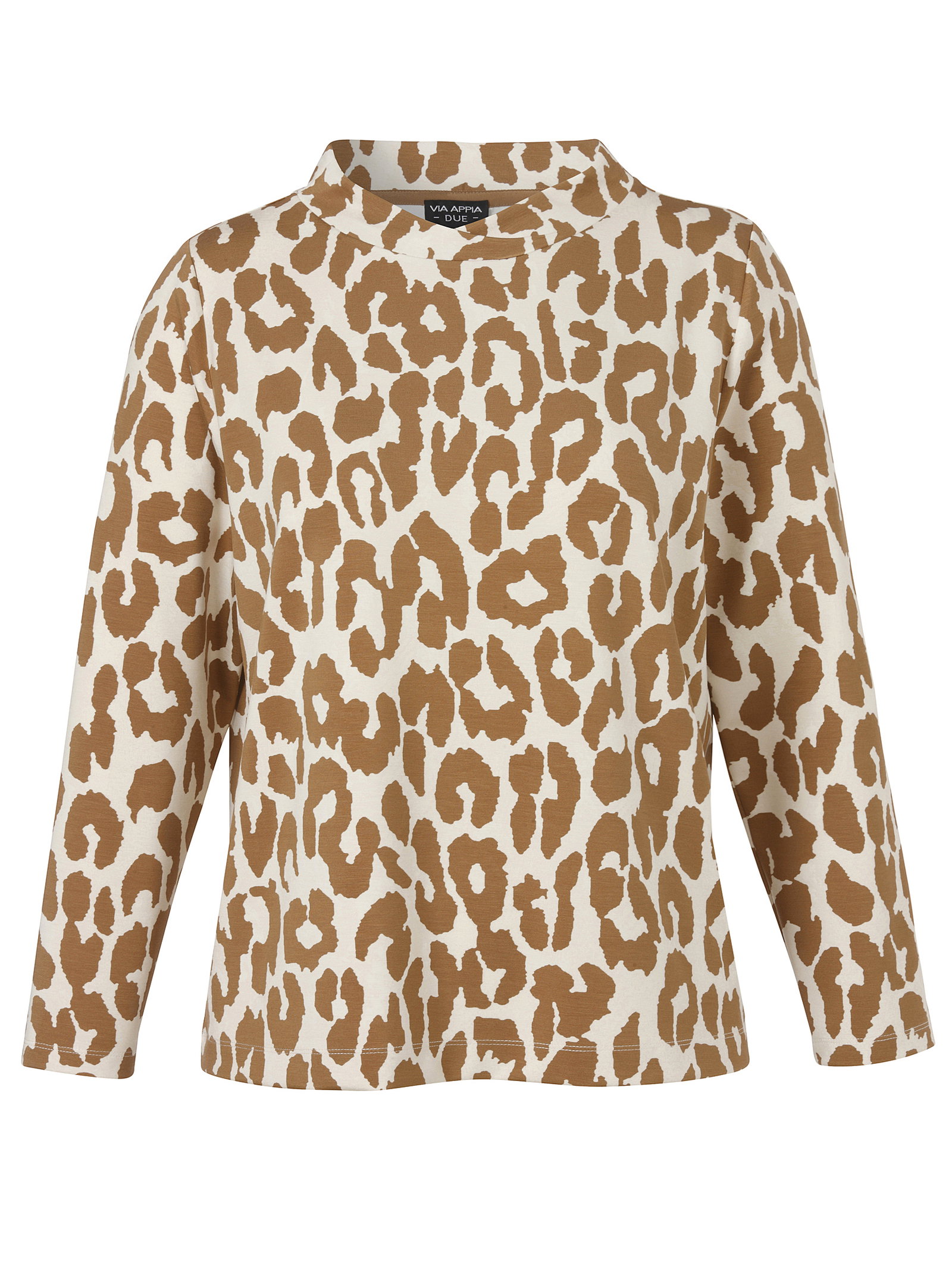 Sweatshirt Kragen 1/1 Arm, camel multicolor #1