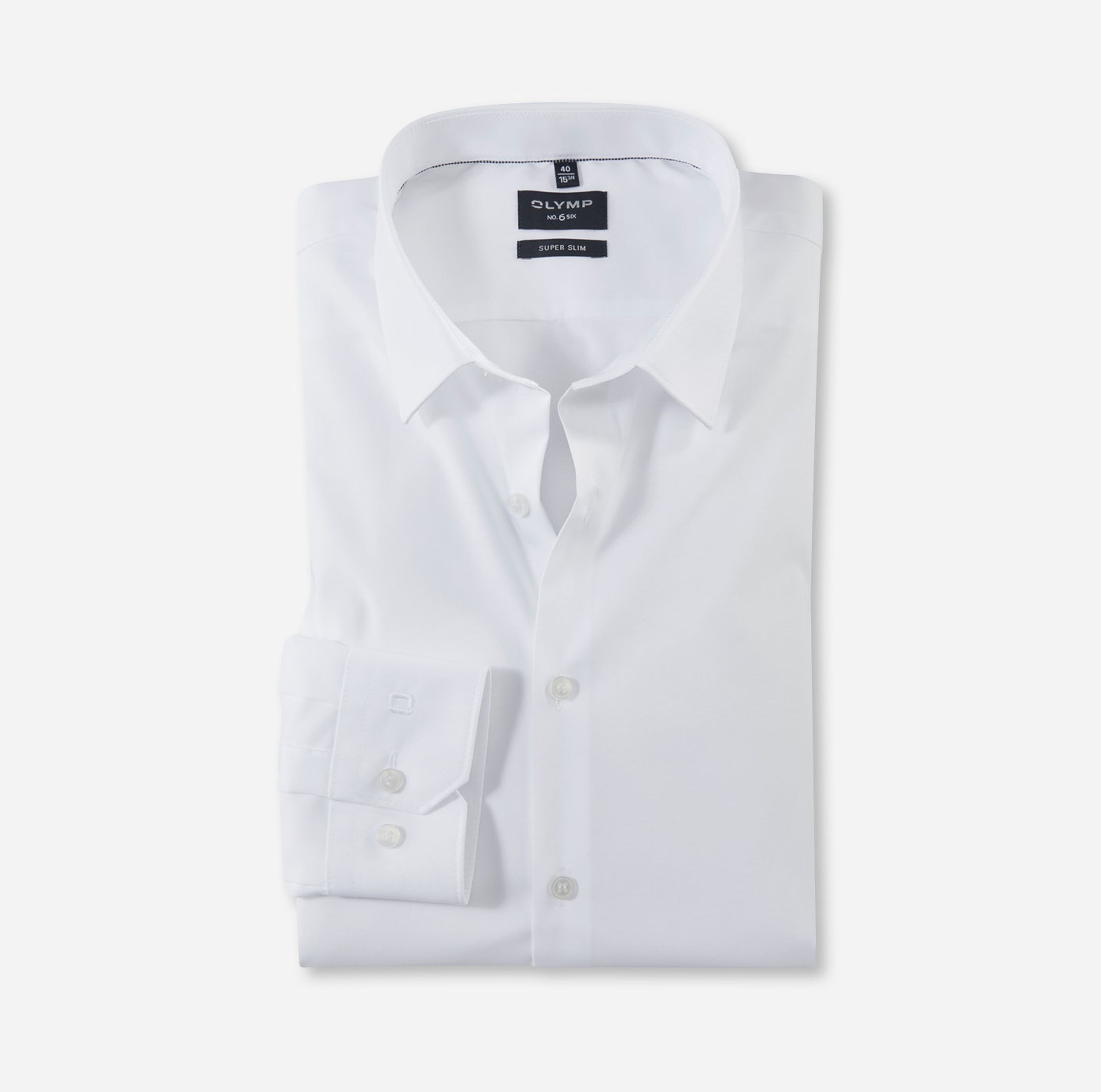 Olymp |  Olymp Hemd Super Slim | 43 | weiß