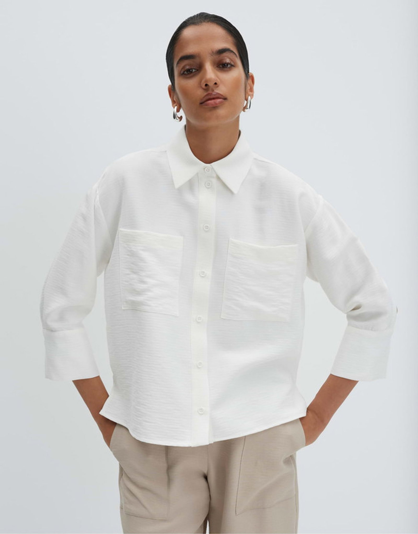 Someday |  Someday Druckbluse  | 38 | milk