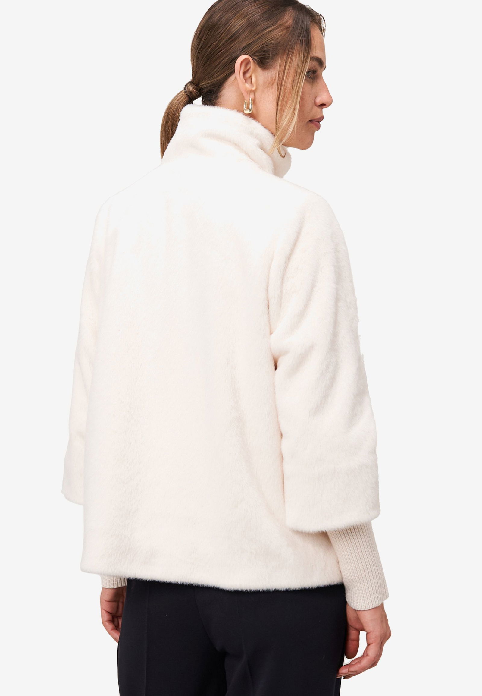 Zero |  Zero Fellimitat-Jacke | 40 | eggnog