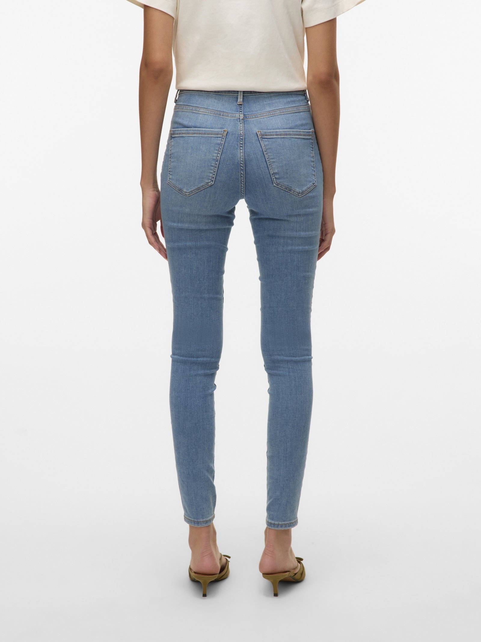 VMSOPHIA HW SKINNY JEANS LT BL NOOS, Light Blue Denim #5
