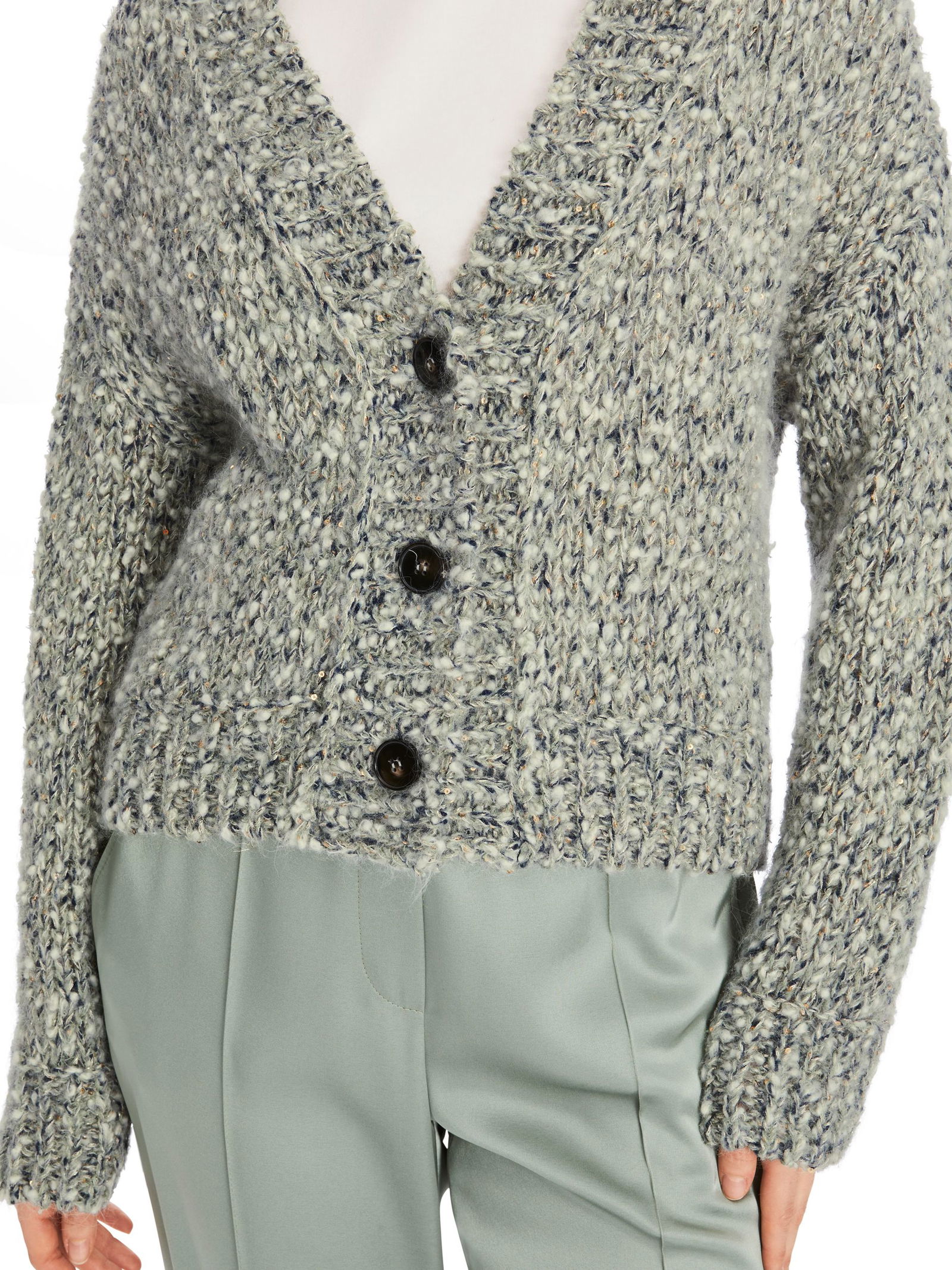 Marc Cain Collections | Marc Cain Collections Strickjacke | Cardigan | 40 | frozen sage