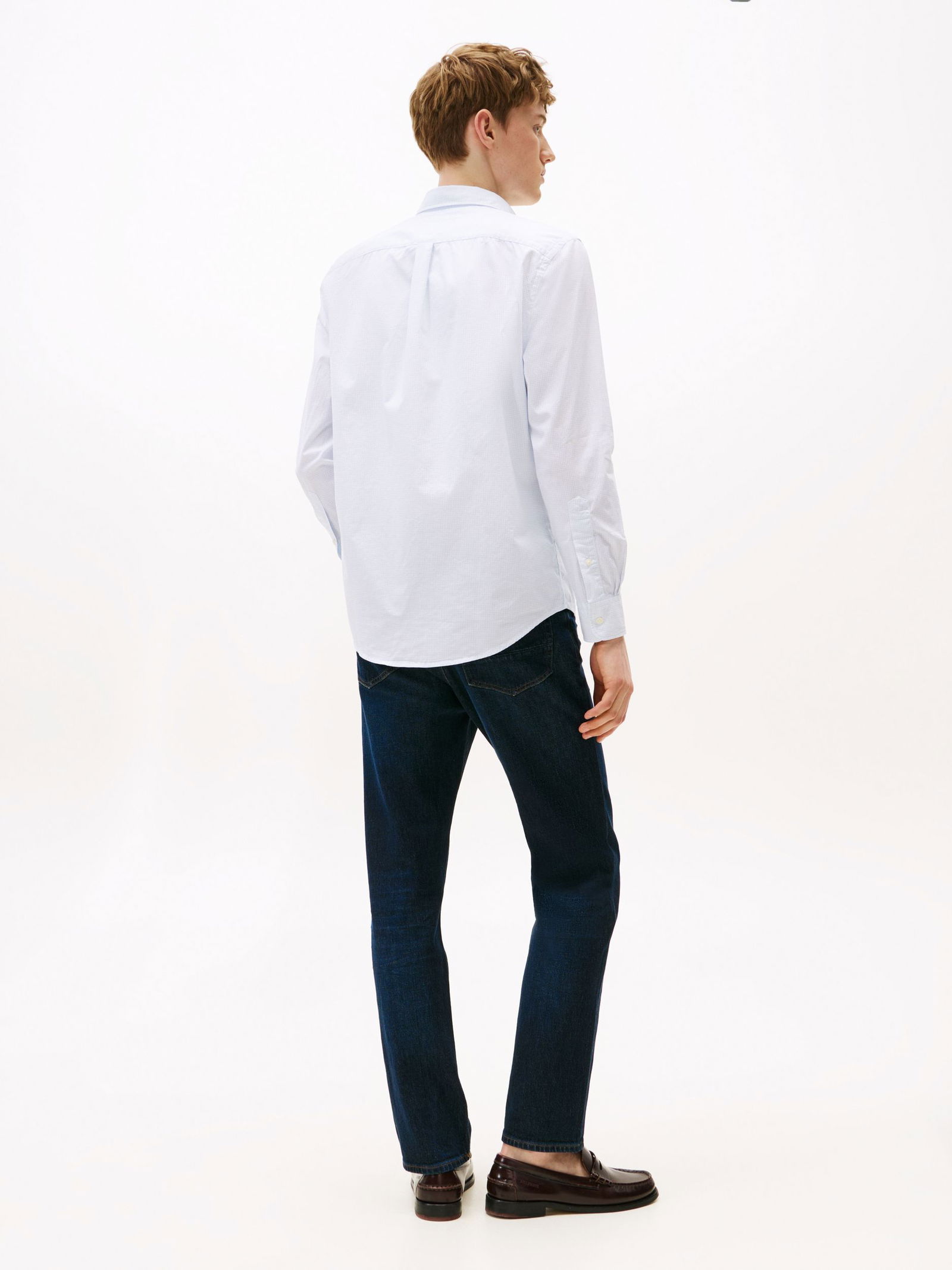Tommy Hilfiger |  Tommy Hilfiger Hemd Regular Fit  | M | optic white / carbon navy