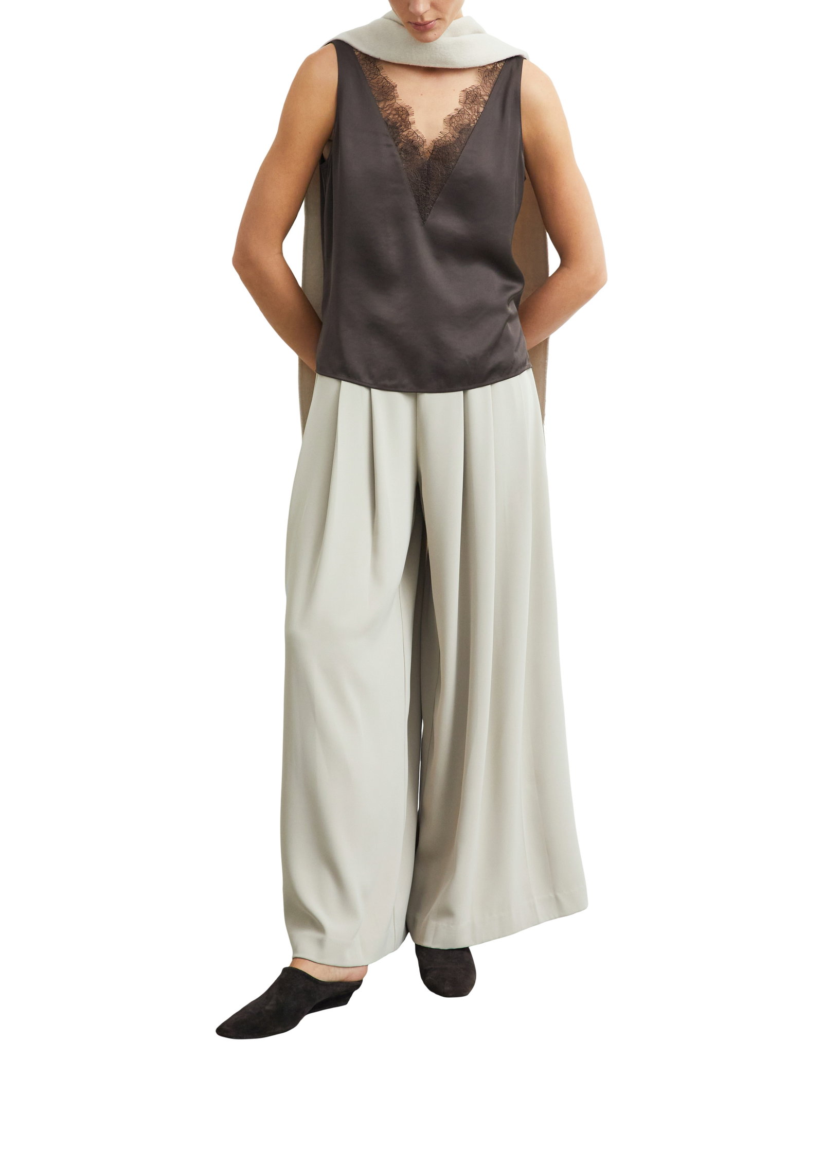 Bluse, BROWN #4